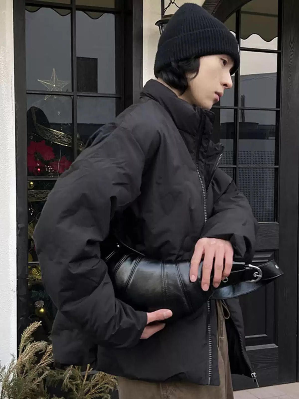Leather Leather Dumpling Crossbody Bag, Winter Outer Size ONE SIZE - 3 Thumbnail