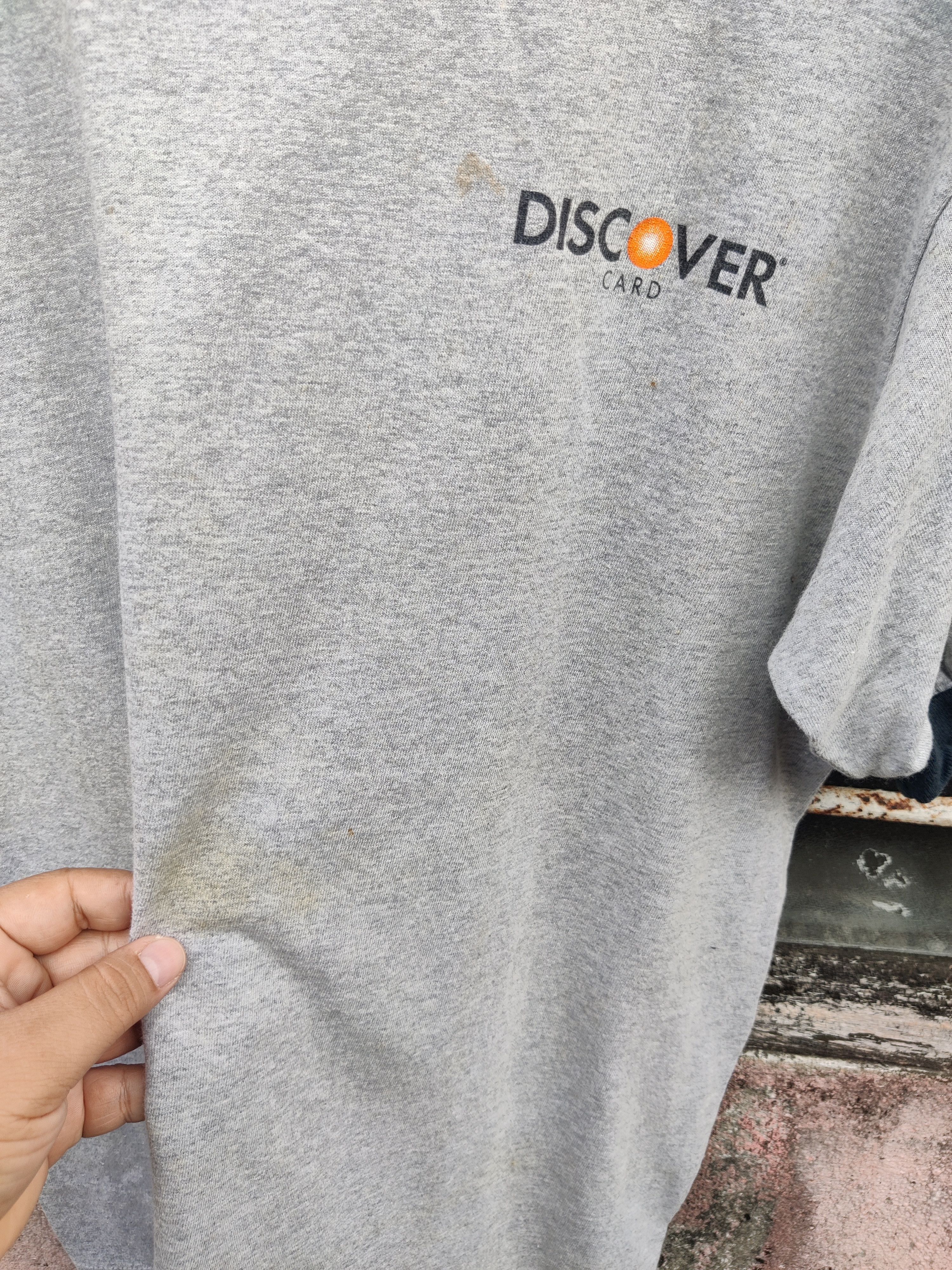 Vintage Vintage Discover 2Go Credit Card Promo Ringer Shirt Size US M / EU 48-50 / 2 - 9 Thumbnail