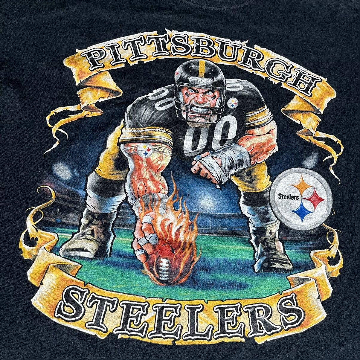 NFL Vintage 2000s NFL Pittsburgh Steelers Snap Graphic Logo Tee Size US L / EU 52-54 / 3 - 3 Thumbnail