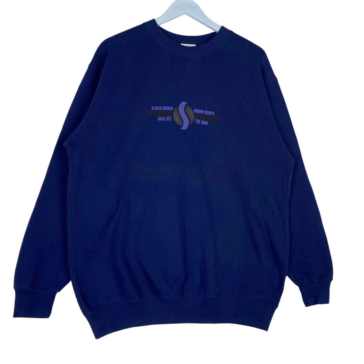 Vintage Vintage Offshore Printed Logo Crewneck Sweatshirt Blue Size US L / EU 52-54 / 3 - 3 Thumbnail
