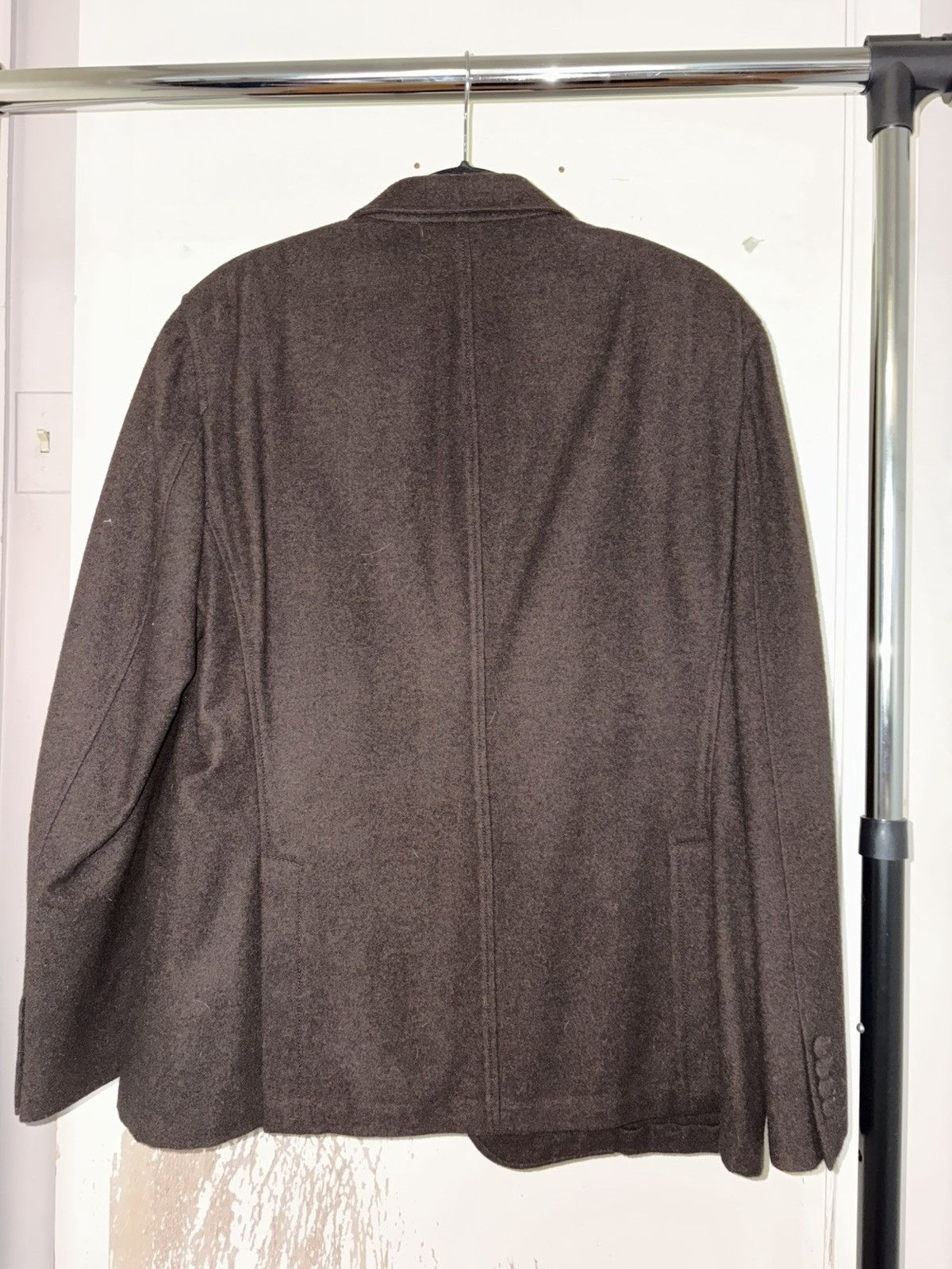 Armani Armani Dark Brown Wool Blazer Size 46R - 2 Thumbnail