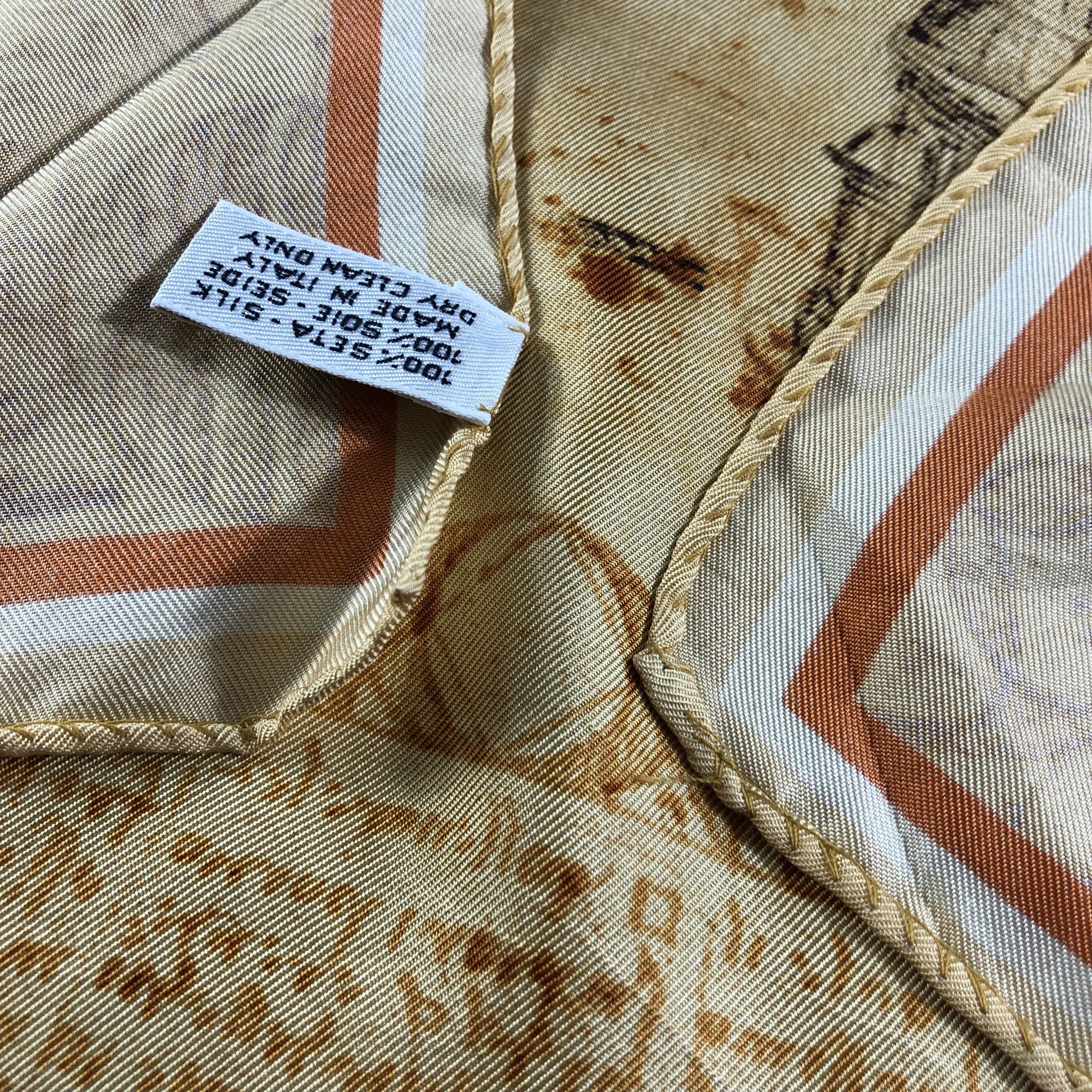 Trussardi Trussardi Omaggio A Leonardo Silk Scarf M446 Size ONE SIZE - 4 Thumbnail