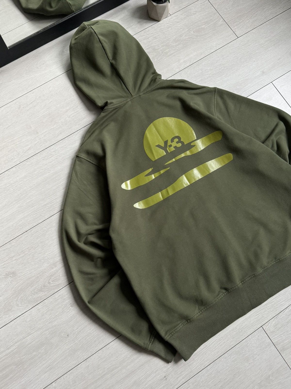 Yohji Yamamoto Y-3 Yohji Yamamoto Big Logo Zip Hoodie Size US XL / EU 56 / 4 - 7 Thumbnail