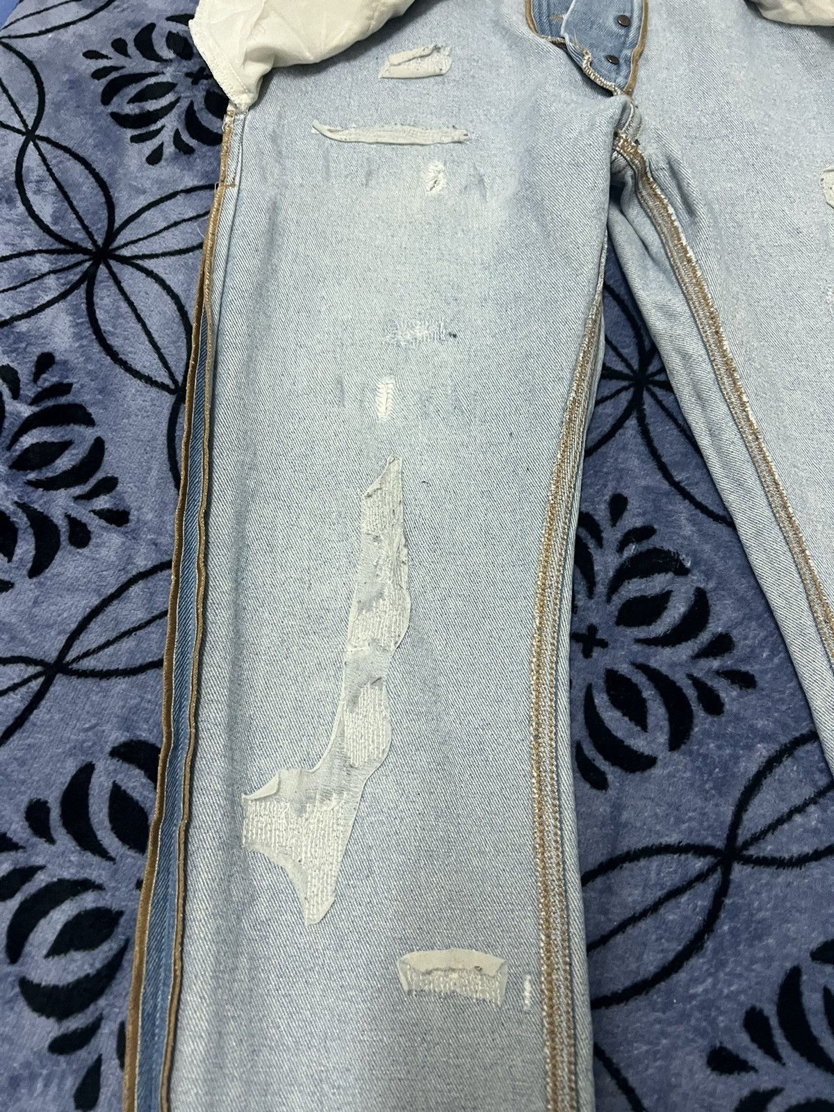 Diesel Diesel Industry - Distressed selvedge jeans Size US 31 - 21 Thumbnail