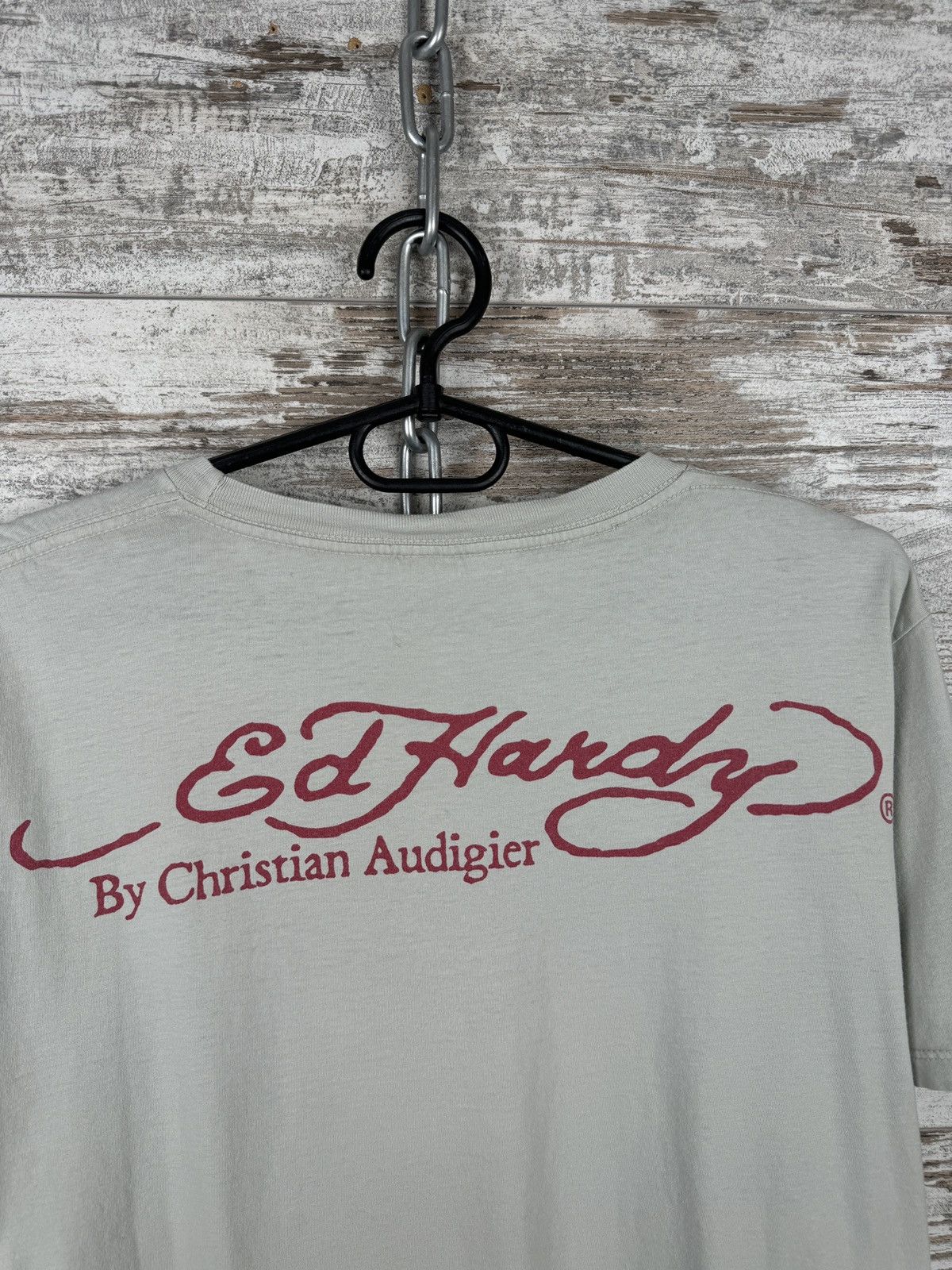 Christian Audigier × Ed Hardy × Vintage Mens Vintage Ed Hardy by Christian Audigier T-shirt tee rare Size US L / EU 52-54 / 3 - 12 Thumbnail