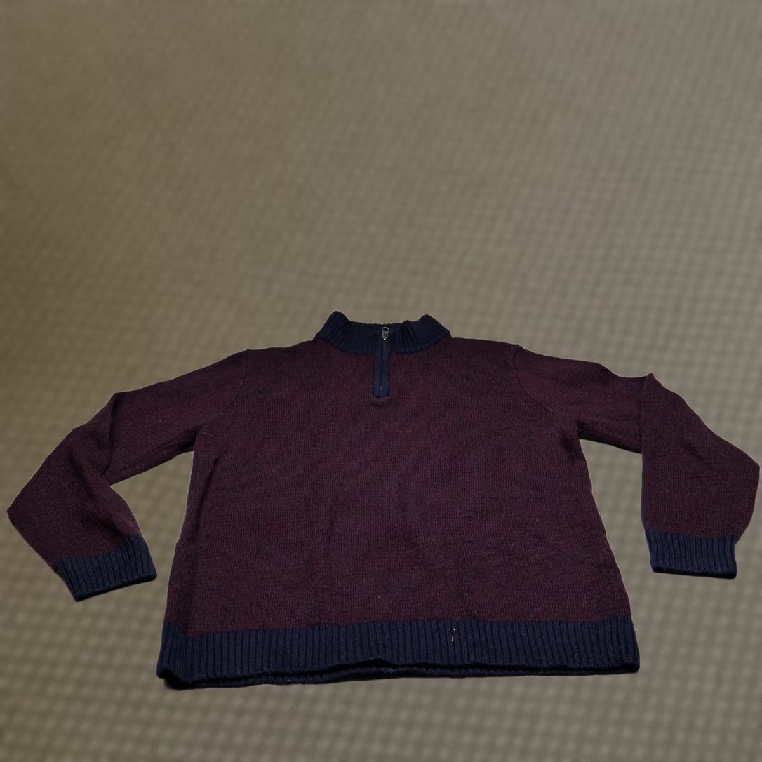 Pendleton Pendleton Mens Medium Red Shetland Wool Quilted Jacket Retro Style | Cozy 1/4 Zip Pullover | Rugged Outdoor Size US M / EU 48-50 / 2 - 1 Thumbnail
