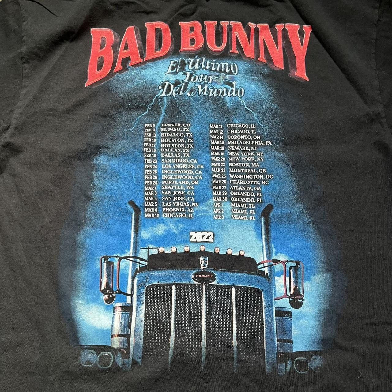 Band Tees bad bunny el ultimo tour del mundo tee Size US L / EU 52-54 / 3 - 3 Thumbnail