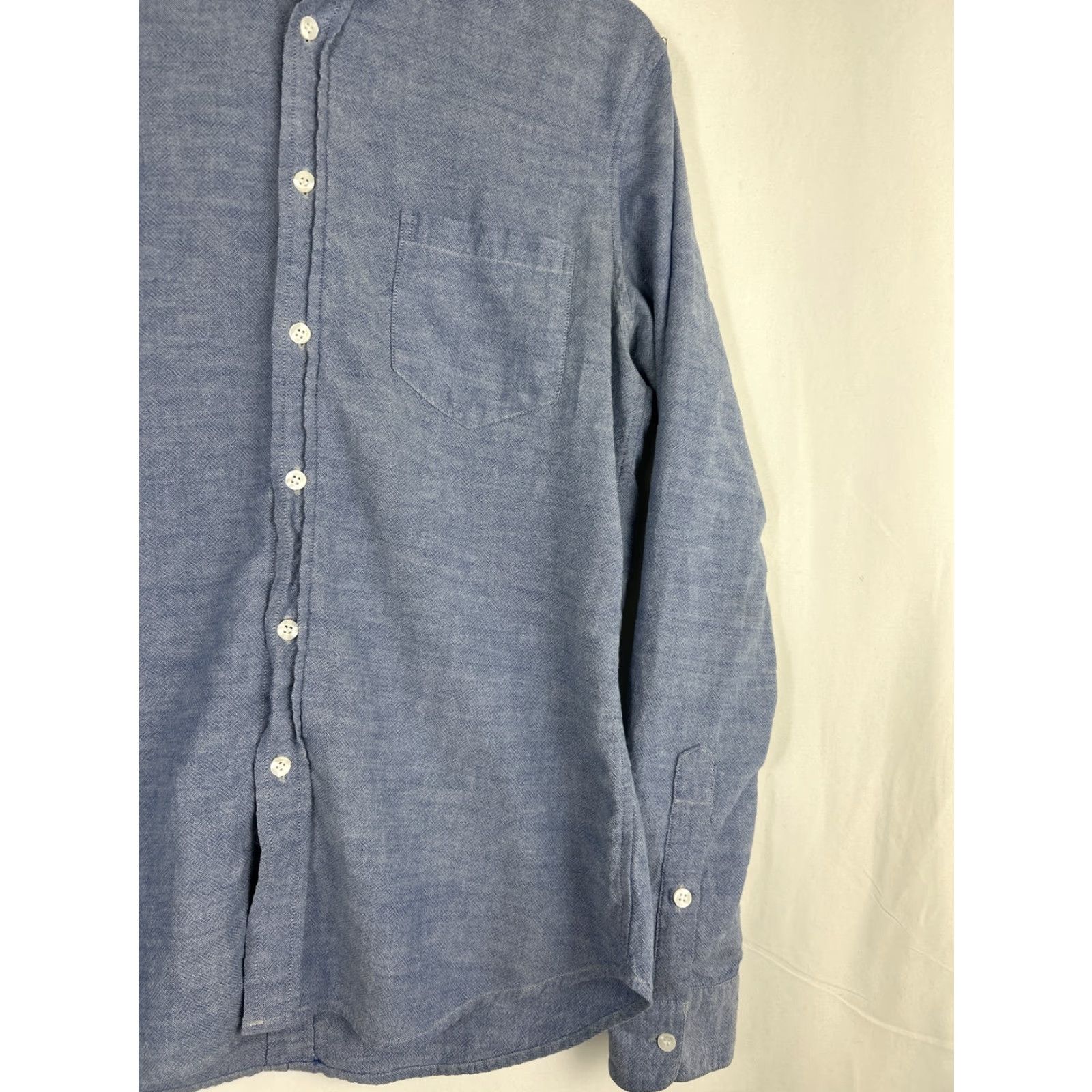 Vintage Joes Jeans "The Shirt" Cotton Utility Button-Front Shirt Unisex Blue Medium Relaxed Size M Mens Shirt Size US M / EU 48-50 / 2 - 3 Thumbnail