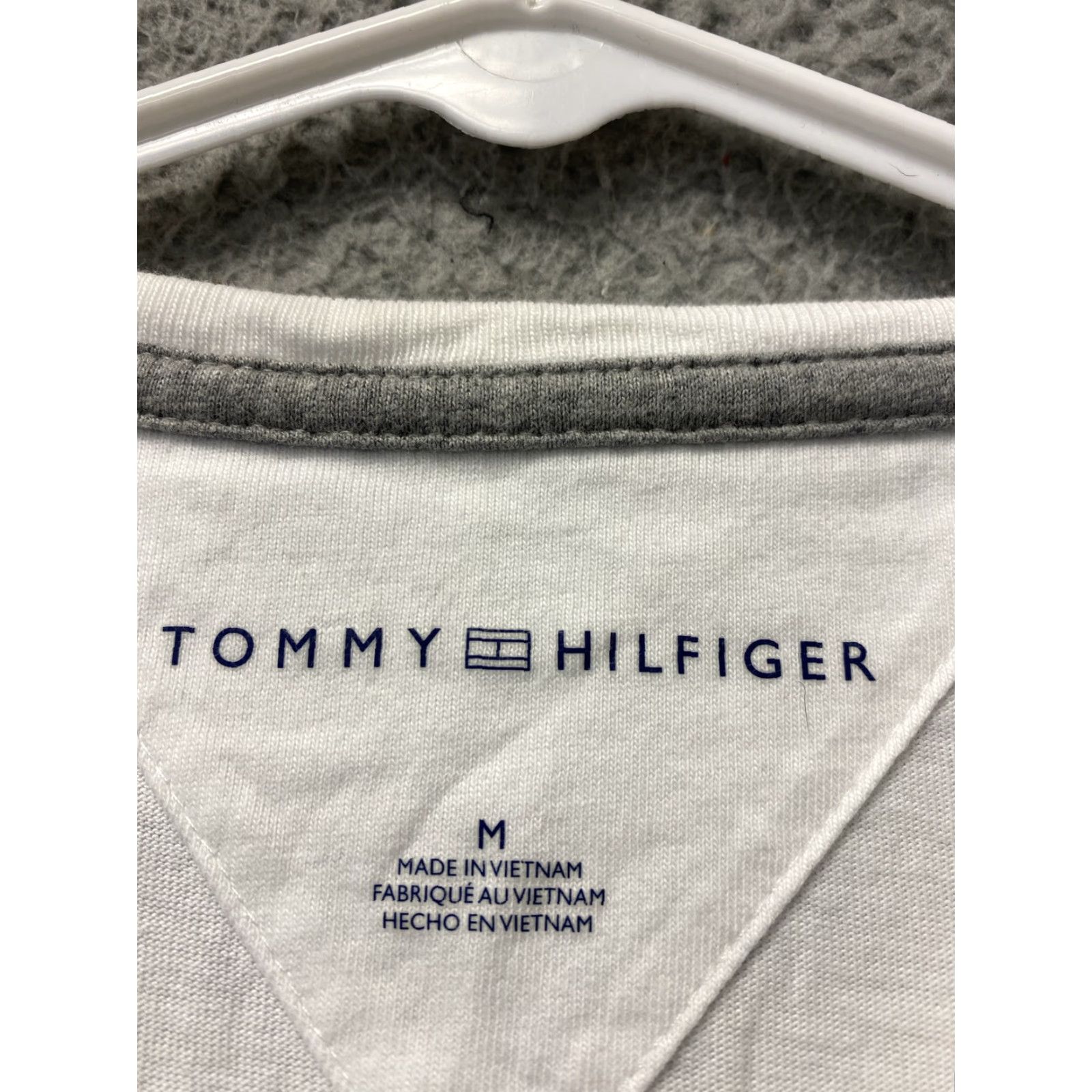 Tommy Hilfiger Tommy Hilfiger T-Shirt Women's M White Short Sleeve Crew Neck Logo Cotton Casual Modern Size M / US 6-8 / IT 42-44 - 4 Thumbnail