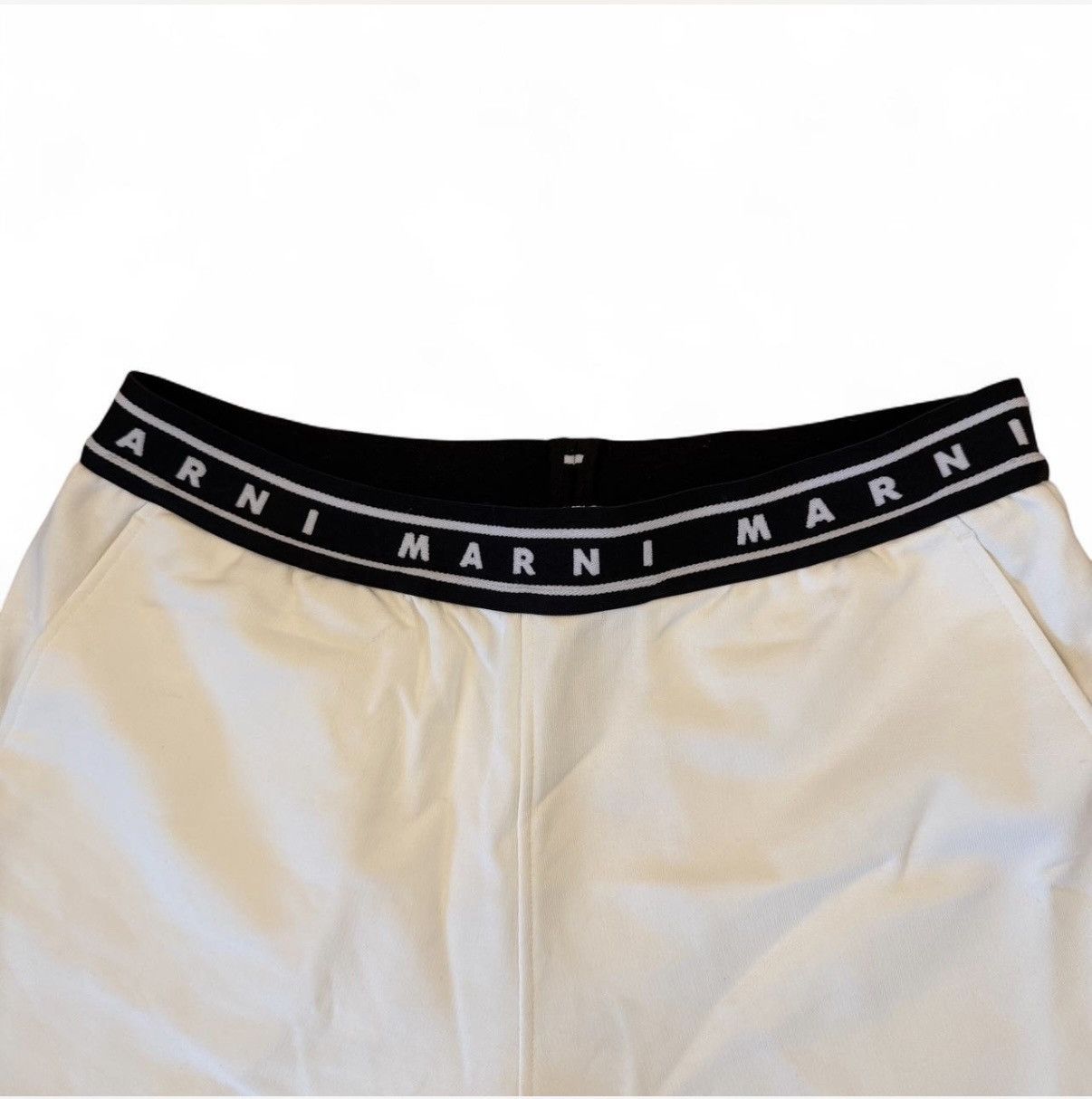 Marni Marni Logo-Print Strap Cotton Shorts Size US 32 / EU 48 - 3 Thumbnail