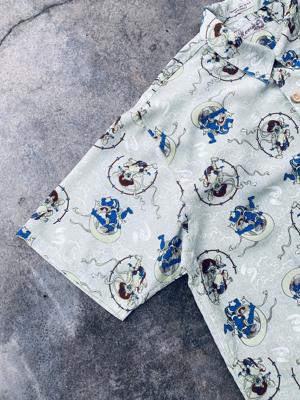 Japanese Brand Vintage Stevenson Devil Printed Button Ups Size US XL / EU 56 / 4 - 3 Thumbnail