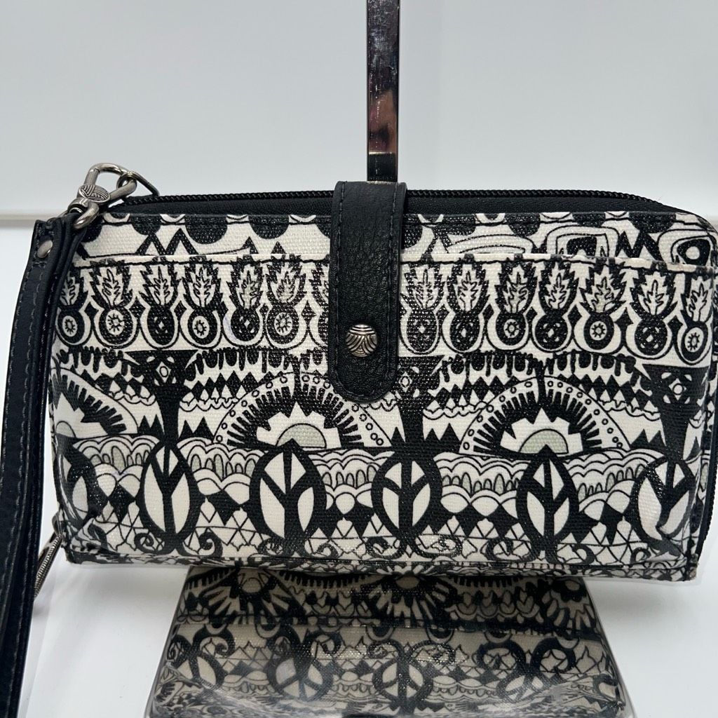 Other Sakroots Black and White Ikat Print Long Zip Wallet/Wristlet Size ONE SIZE - 3 Thumbnail