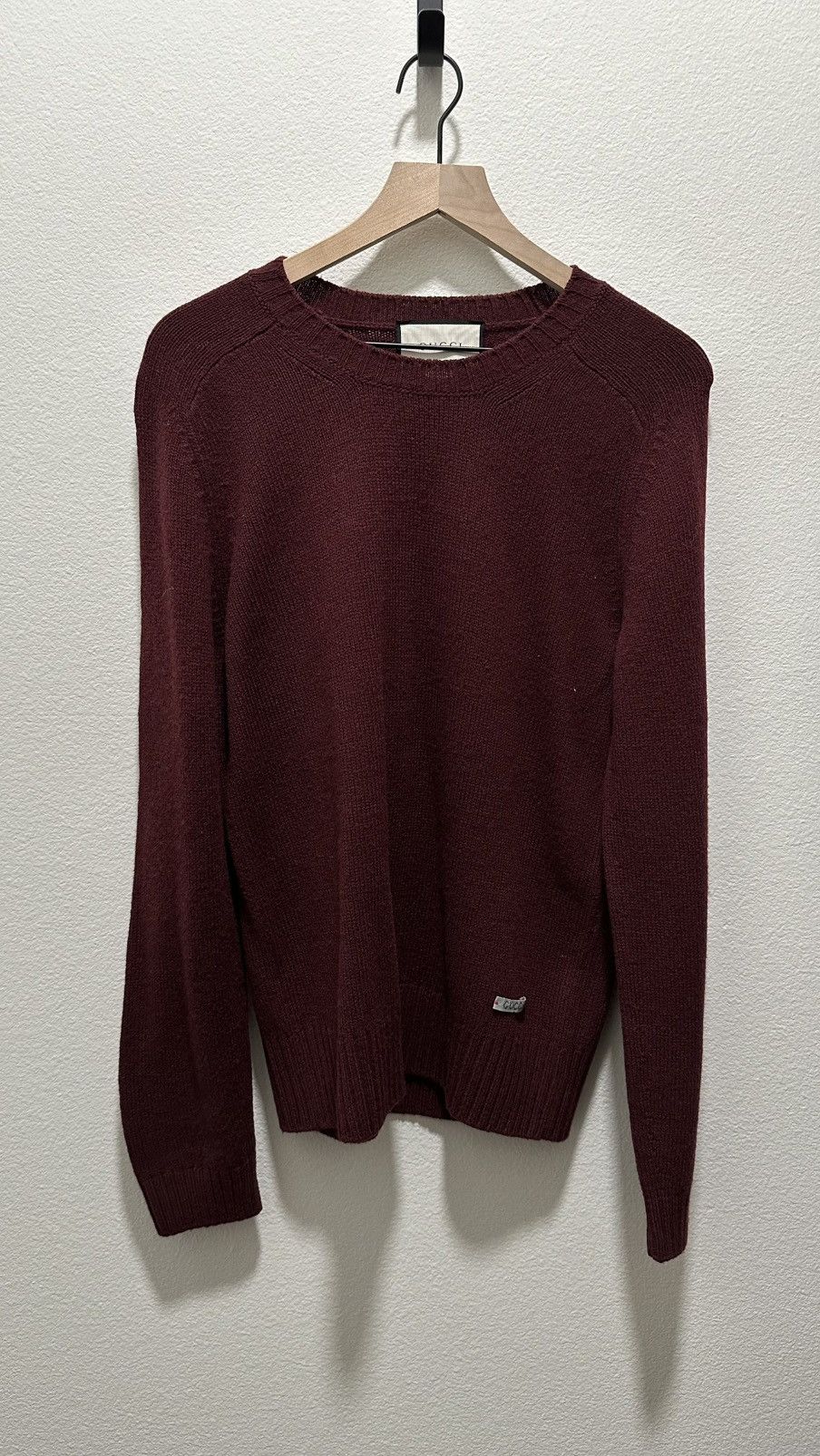 Gucci Gucci — Maroon Wool Sweater Size US L / EU 52-54 / 3 - 1 Thumbnail