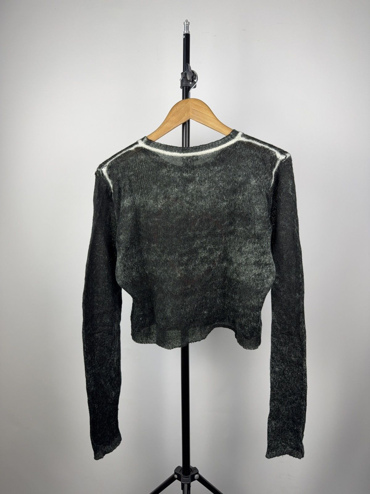 Sportalm Kitzbuhel × Vintage Sportalm Y2K Mesh Knit Sweater Heart Patch Austria 2000s Size L / US 10 / IT 46 - 6 Thumbnail