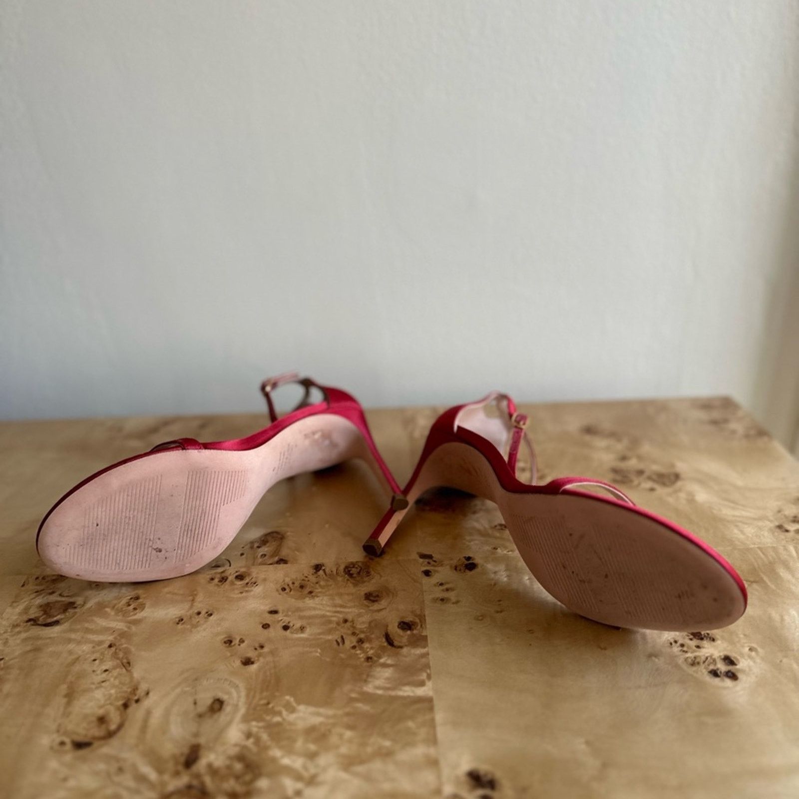 Stuart Weitzman Stuart Weitzman Nudistsong Red Heeled Sandals - 9 M Size US 9 / IT 39 - 5 Thumbnail