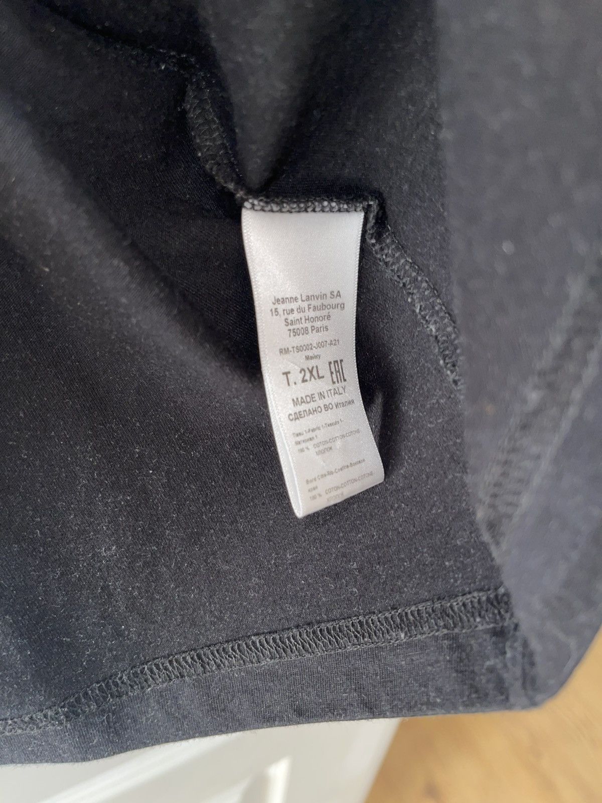 Lanvin Lanvin Logo T Shirt Size US XL / EU 56 / 4 - 4 Thumbnail
