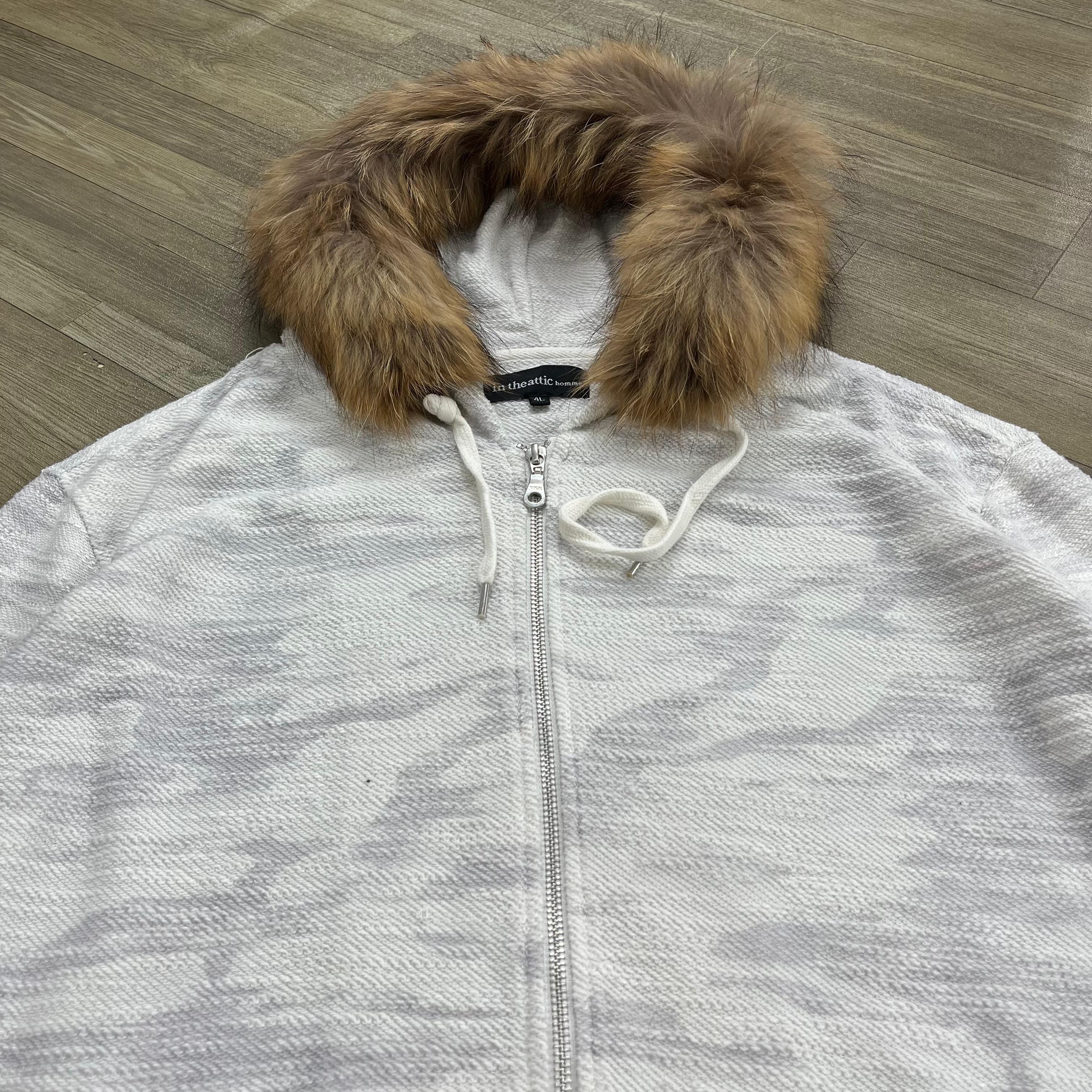 Japanese Brand 2000s In Theattic Homme Fur Zip Hoodie Camo Slayer Lgb Style Size US L / EU 52-54 / 3 - 3 Thumbnail