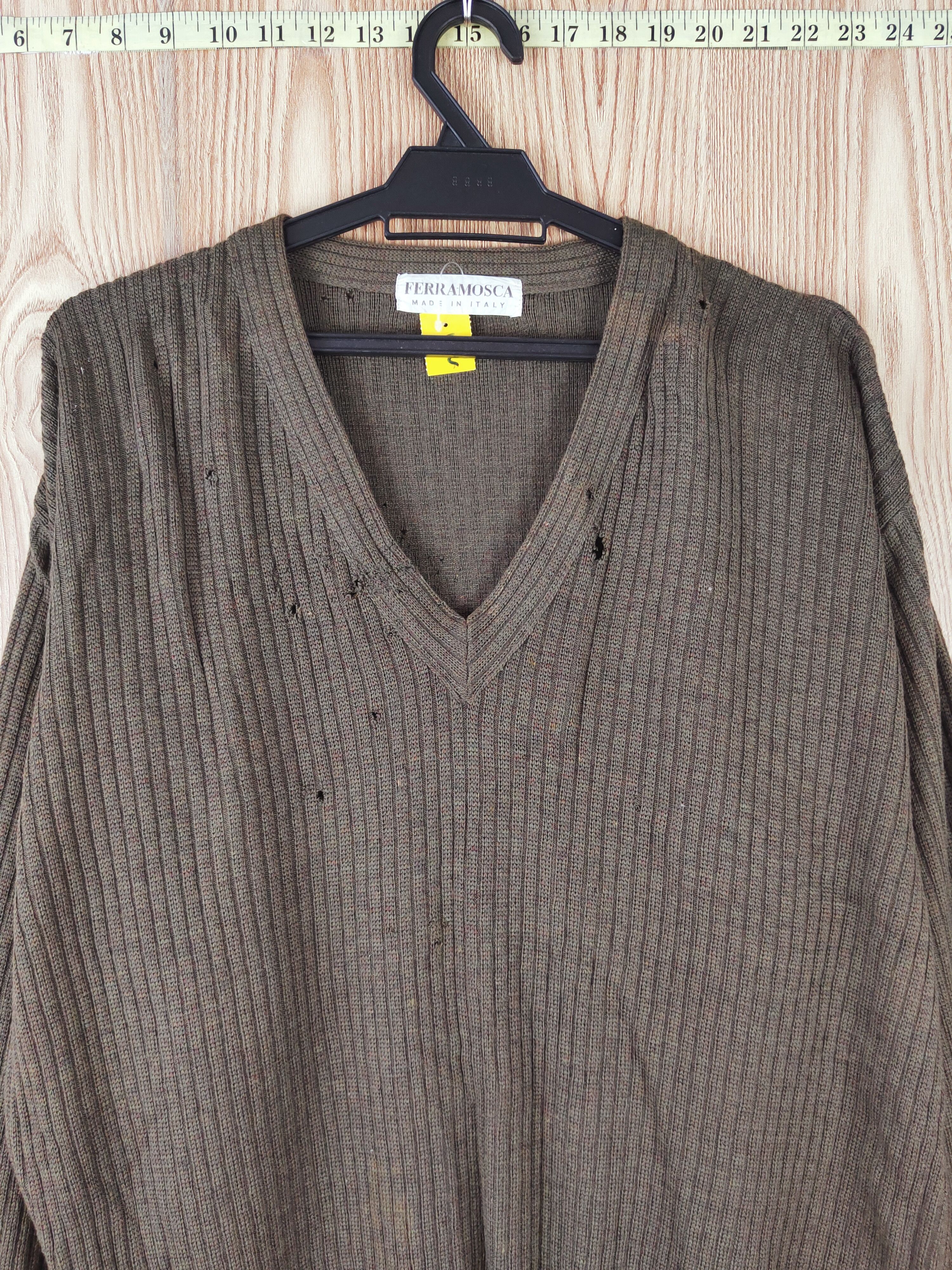 Vintage FerraMosca Italy designer ripped Knitwear Sweatshirts #W030 Size US L / EU 52-54 / 3 - 4 Thumbnail