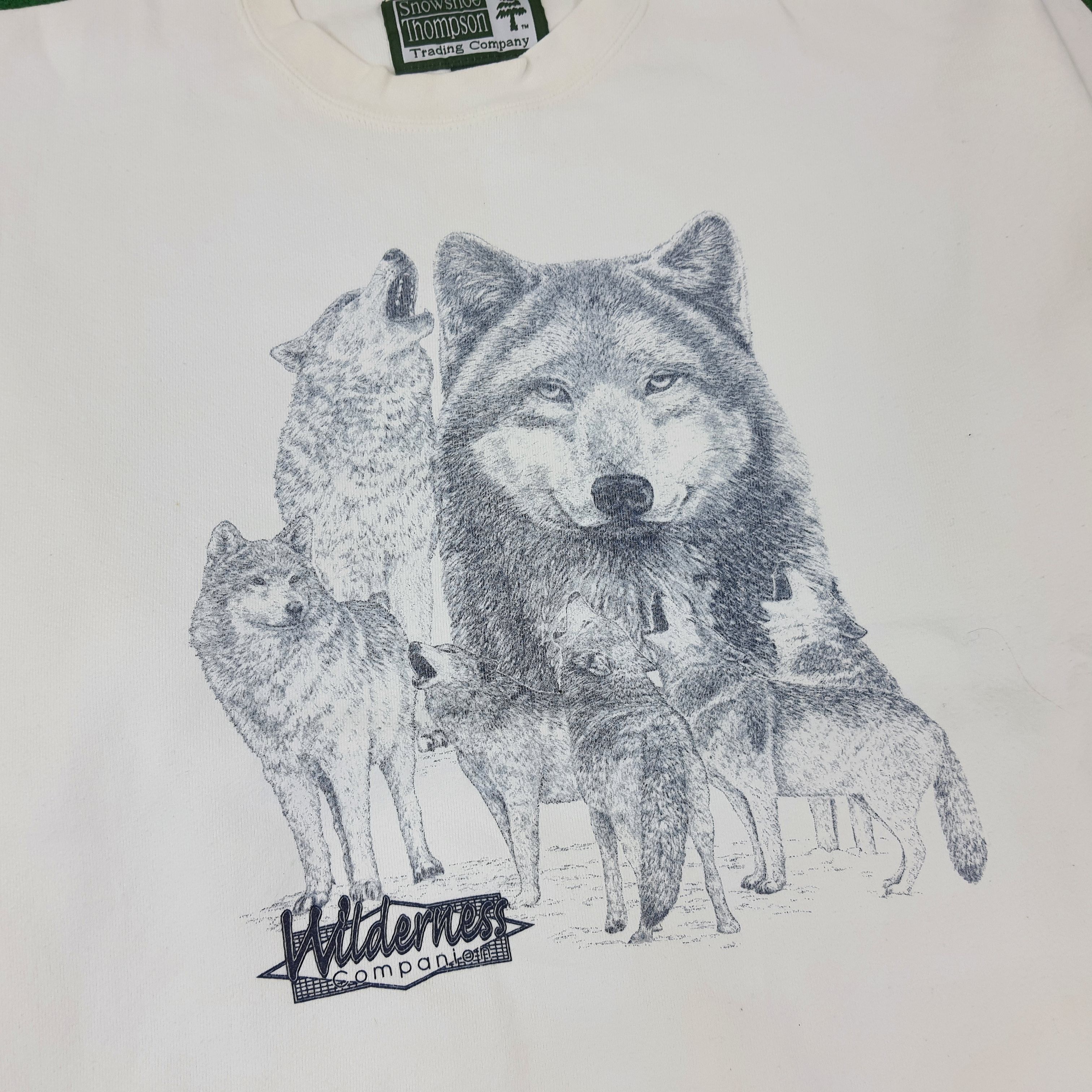 Vintage Vintage Snow Wolf Wilderness Companion Art Sweatshirt C221N4 Size US L / EU 52-54 / 3 - 2 Thumbnail