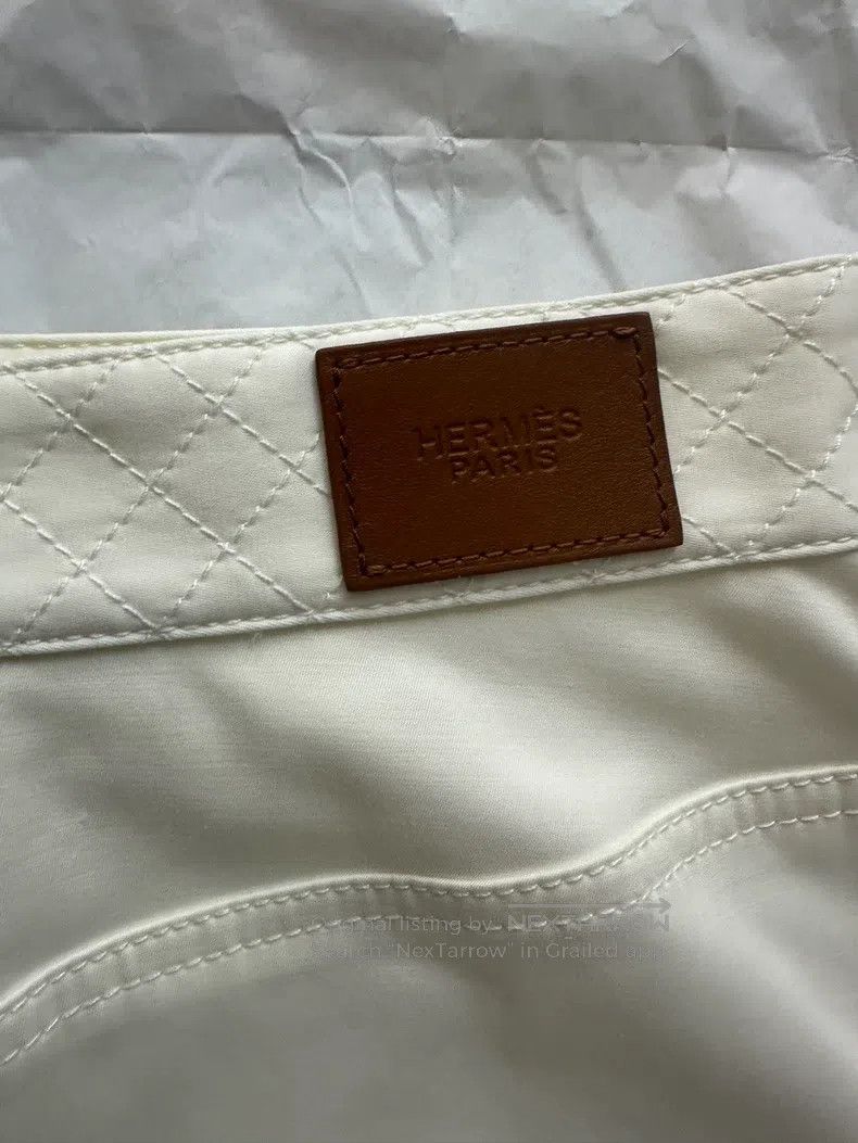 Hermes Hermes Set, white skirt Size 25" / US 0 / IT 36 - 7 Thumbnail