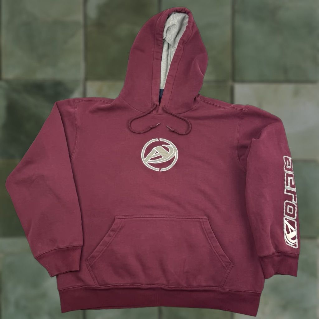 Aeropostale VINTAGE Aeropostale Hoodie Mens Adult M Red Hipster Punk Skater Y2K 2000s Baggy Pullover Size US M / EU 48-50 / 2 - 1 Thumbnail