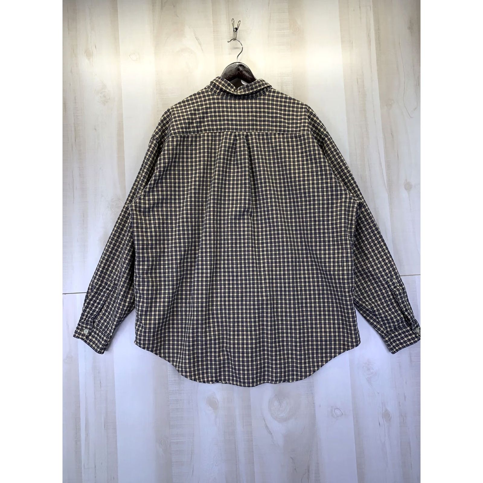 Abercrombie & Fitch Abercrombie & Fitch Vintage Mens Navy Gold Plaid Check Button Down Shirt XL- Shirt Men XL Plaid 90s Vintage Button-Down Collared Casual Workwear Size US XL / EU 56 / 4 - 6 Thumbnail