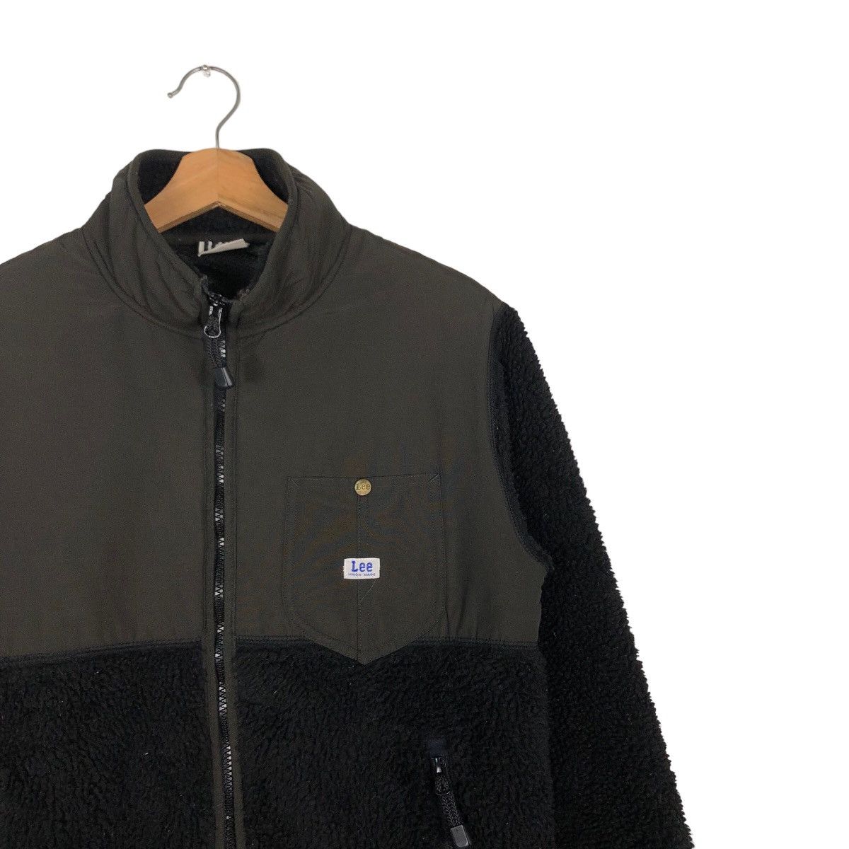 Japanese Brand 🔥Vintage Zipper Jacket Lee Union Made Fleece Sherpa Size US S / EU 44-46 / 1 - 6 Thumbnail
