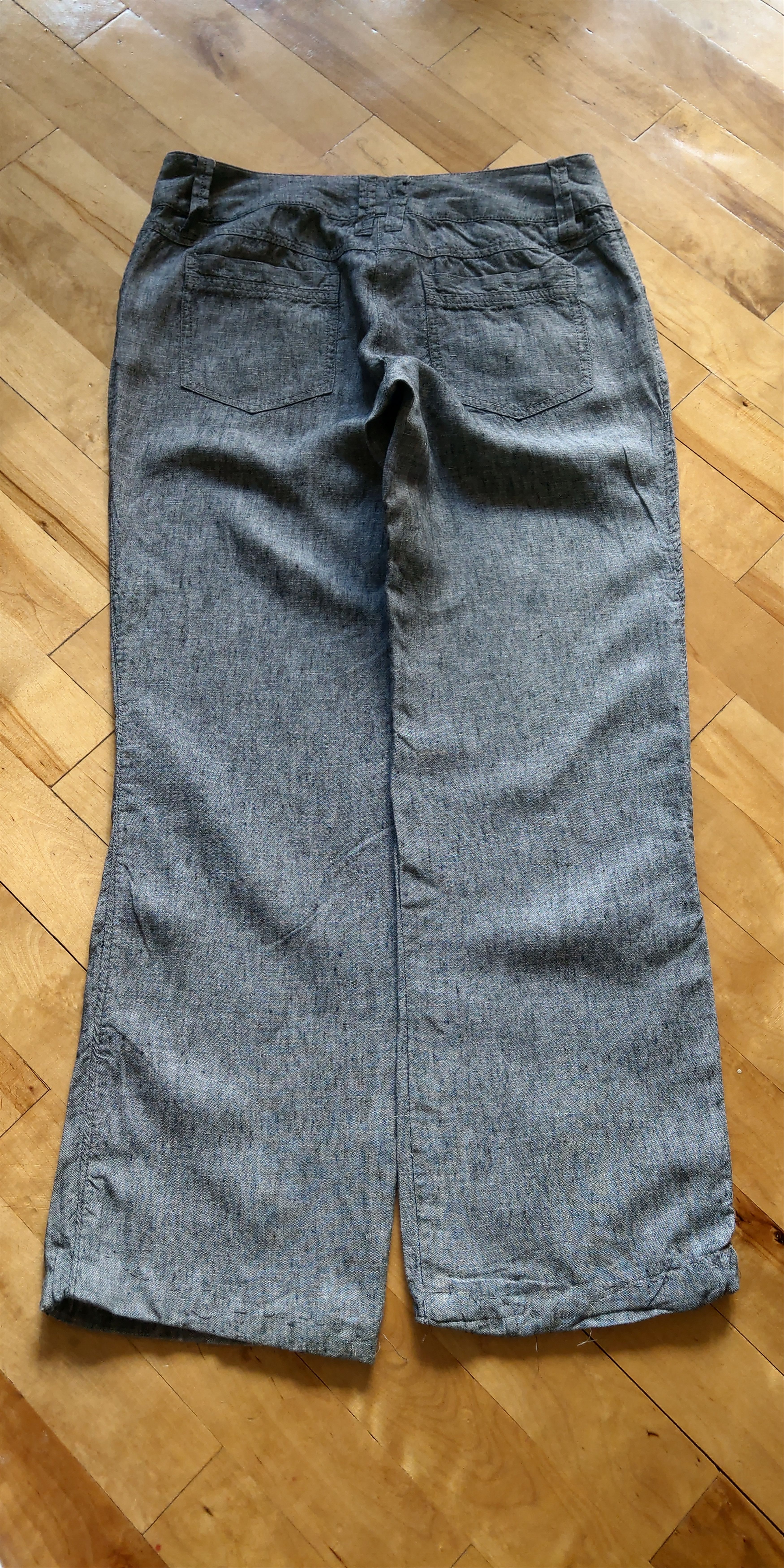 Vintage 100% Linen Pants Flared Baggy Minimalist y2k Vintage Size US 32 / EU 48 - 5 Thumbnail