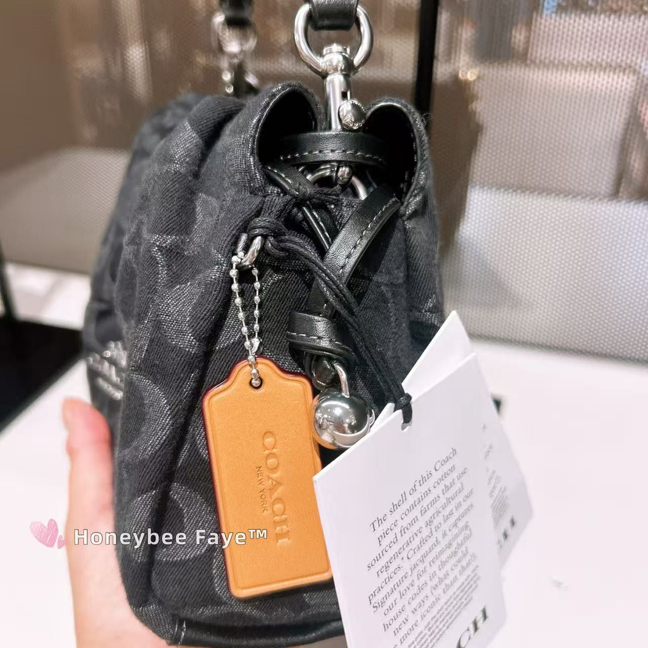 Coach Faye Shoulder Bag In Signature Denim CDB93 Size ONE SIZE - 8 Thumbnail