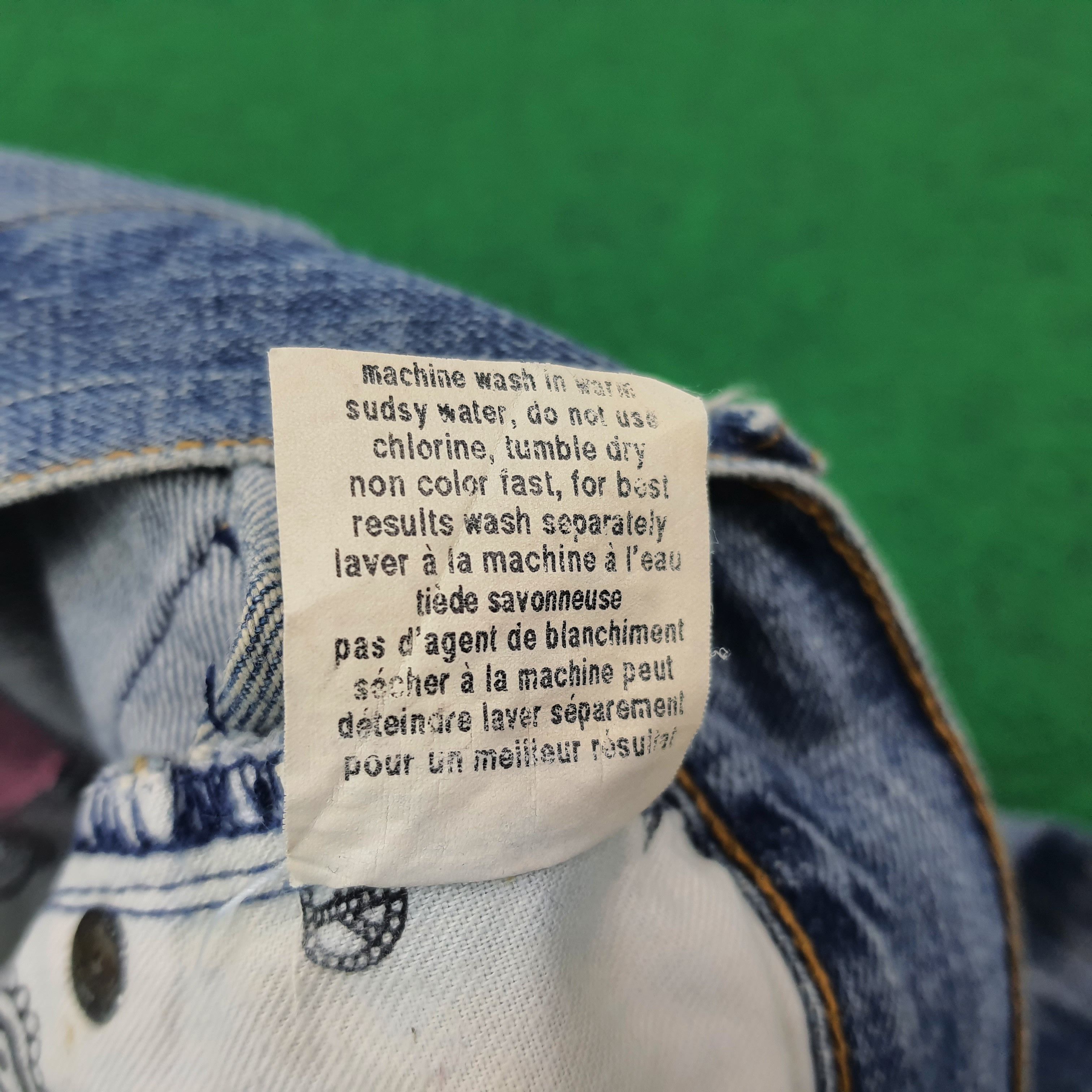 Stussy Vintage Stussy Rough n Rugged Denim Custom Logo Jeans C228N9 Size US 31 - 11 Thumbnail