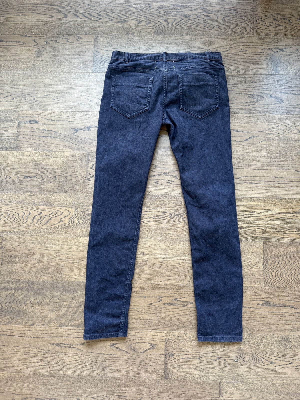 Maison Margiela Early Martin Margiela Line 10 Mens Blue Twill Slim Jeans Size US 33 - 10 Thumbnail