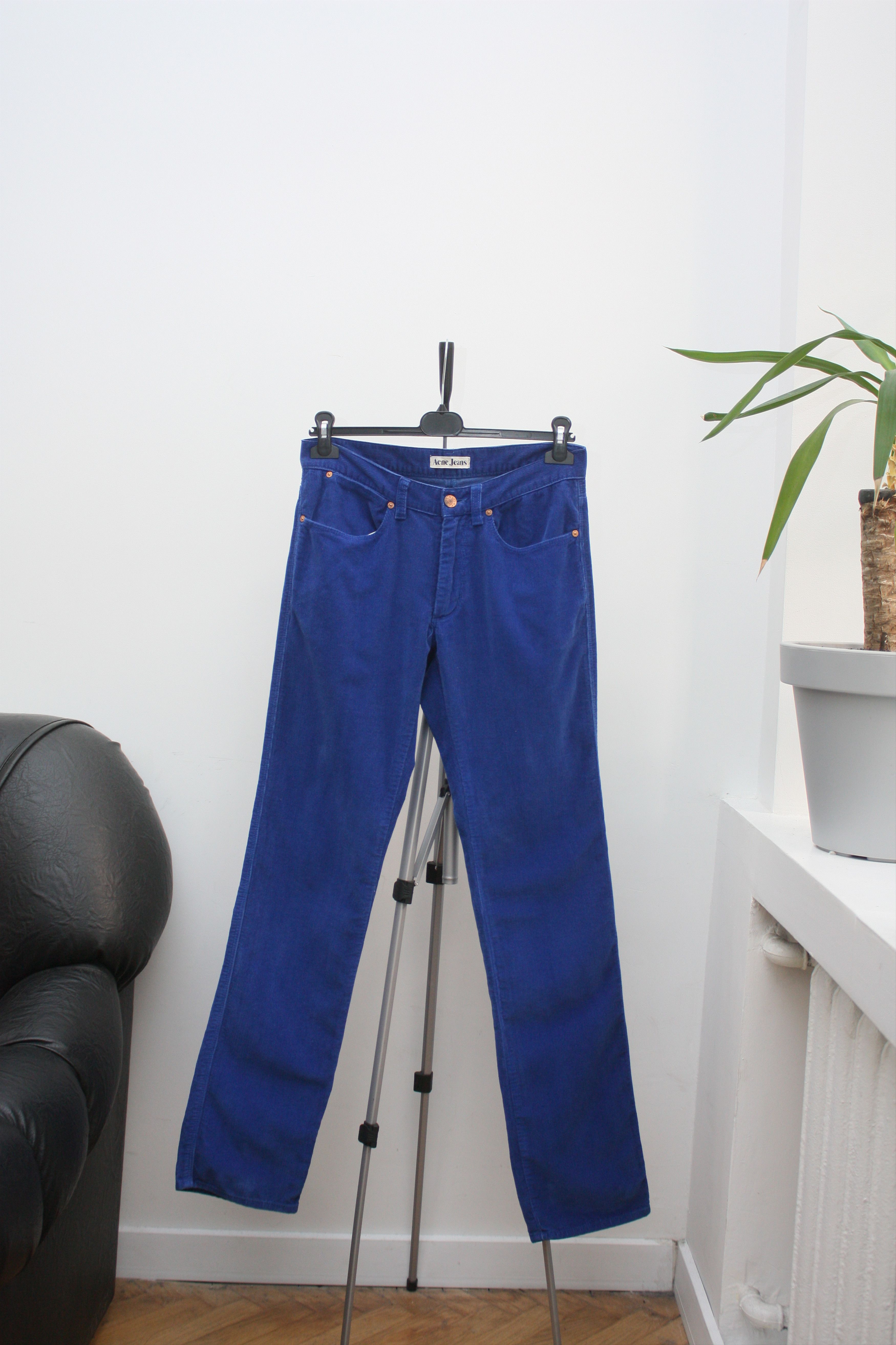 Acne Studios Acne Jeans Max Blue Cord Pants 31/34 Size US 31 - 2 Thumbnail