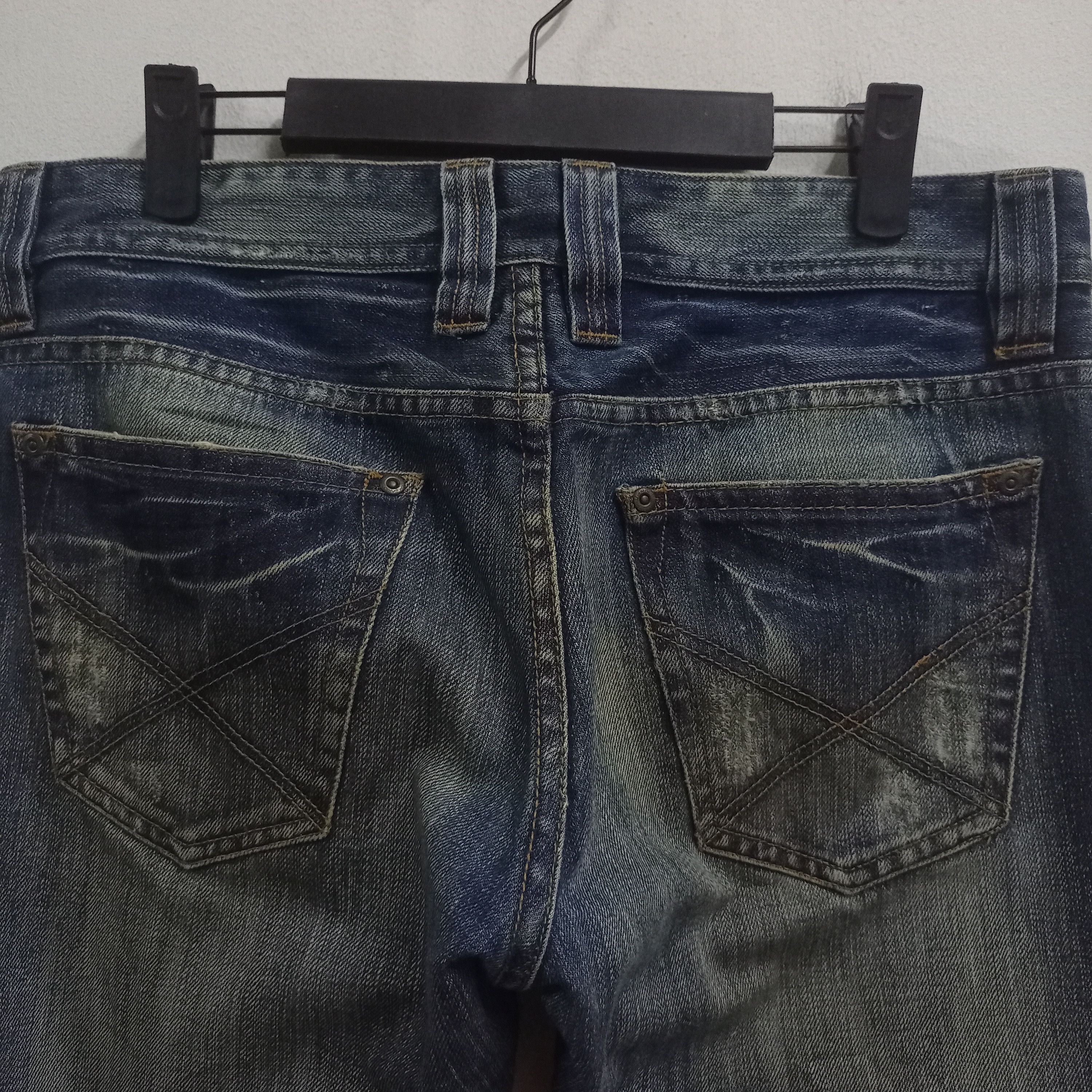 Japanese Brand Vintage Japanese Rattle Trap Blue Wash Distressed Jeans Size US 34 / EU 50 - 7 Thumbnail
