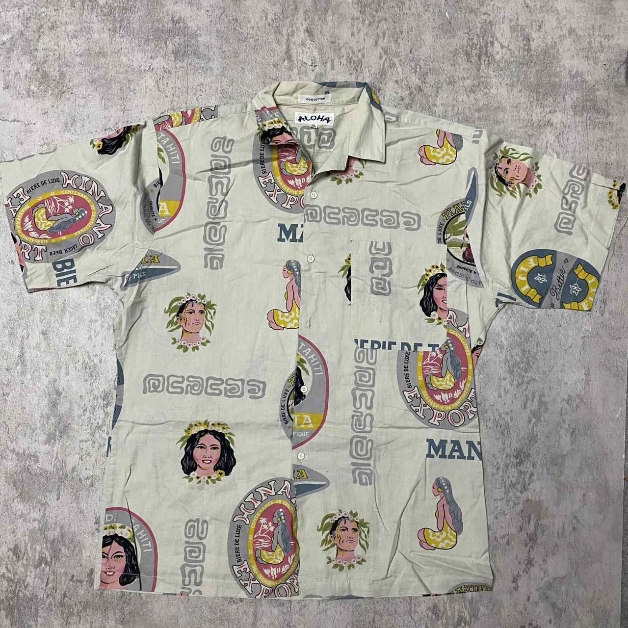 Other Cream and multi-coloured vintage Aloha shirt with Size US M / EU 48-50 / 2 - 1 Thumbnail