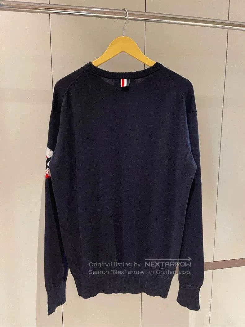 Thom Browne Thom Browne Navy Cherry Blossom Butterfly Sweater. Size US S / EU 44-46 / 1 - 6 Thumbnail