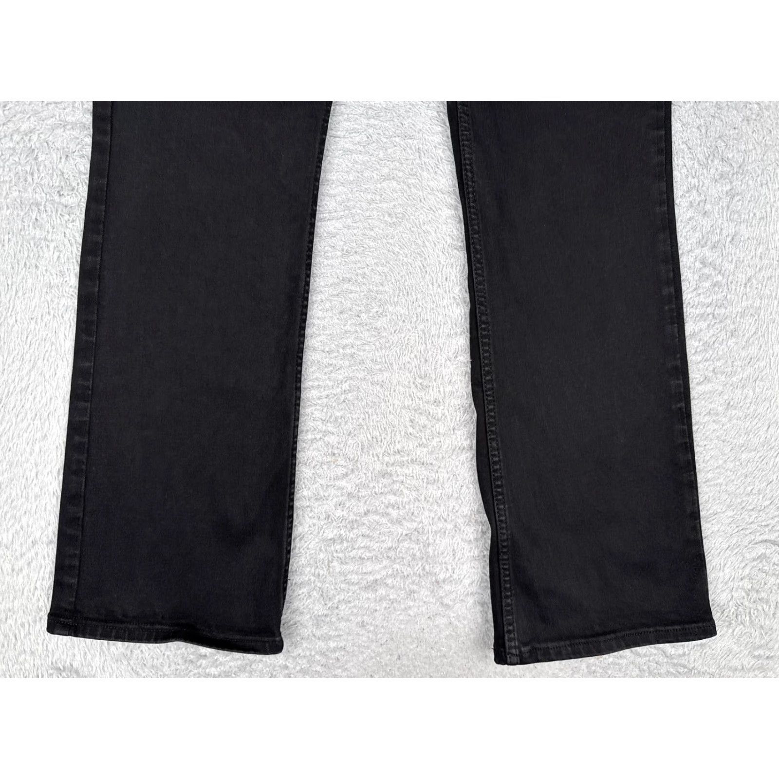 Lee Lee Jeans Women Bootcut Jeans 28x30 Black Regular Denim Pockets Stretch 5-Pocket Style USA Cowboy Vintage No Size 28" / US 6 / IT 42 - 2 Thumbnail