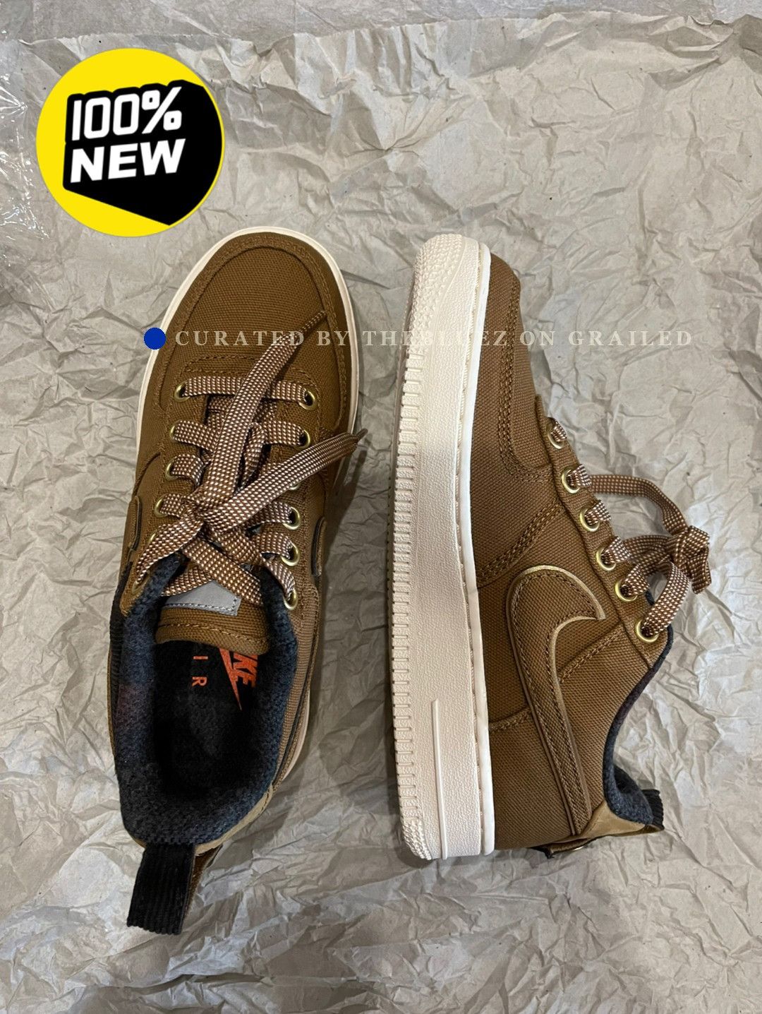 Carhartt Wip Carhartt WIP x Nike Air Force 1 Low PRM Size US 5 / IT 35 - 1 Thumbnail