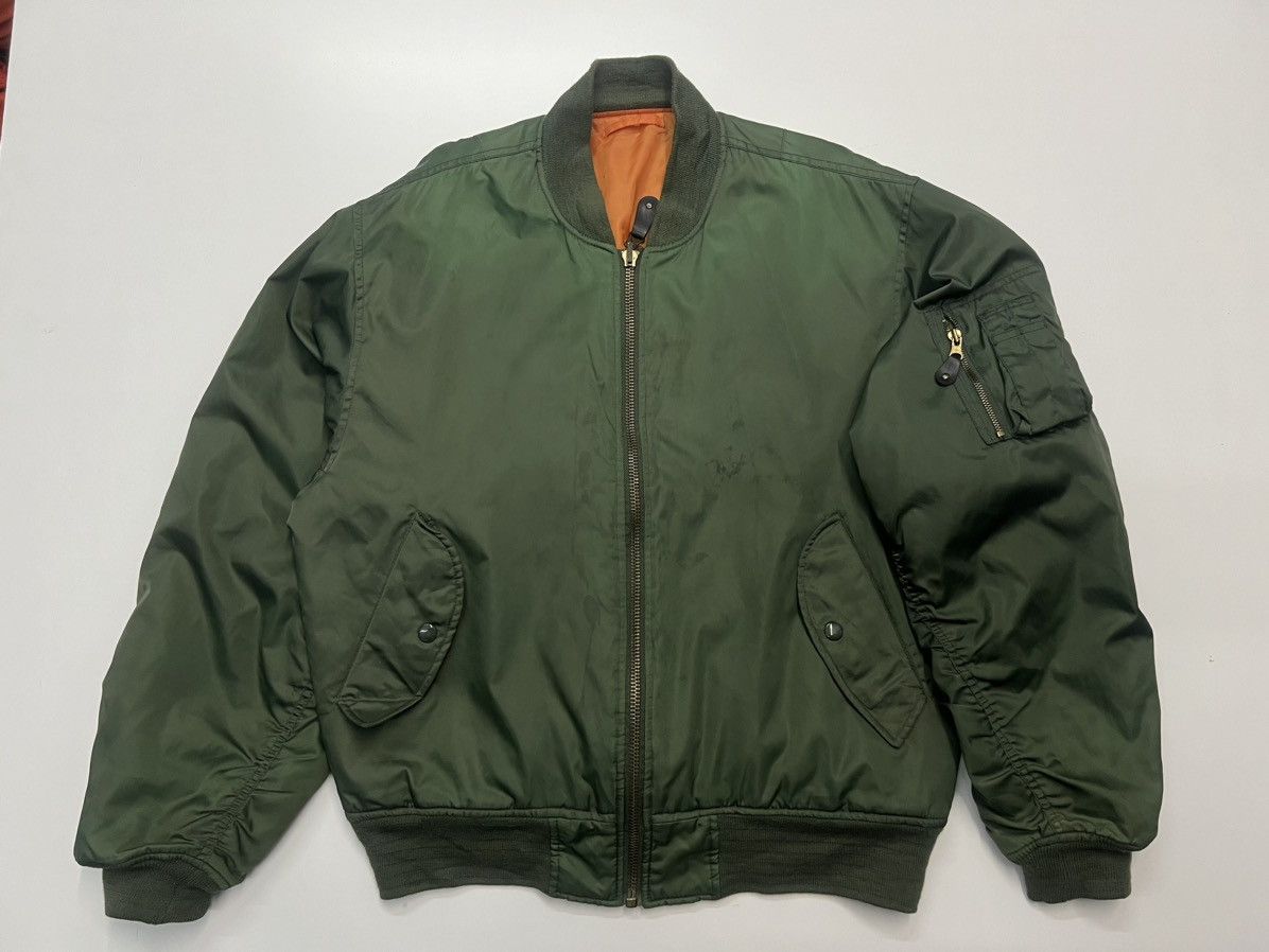 image of Bomber Jacket Type Ma-1 in Green, Men's (Size Large)