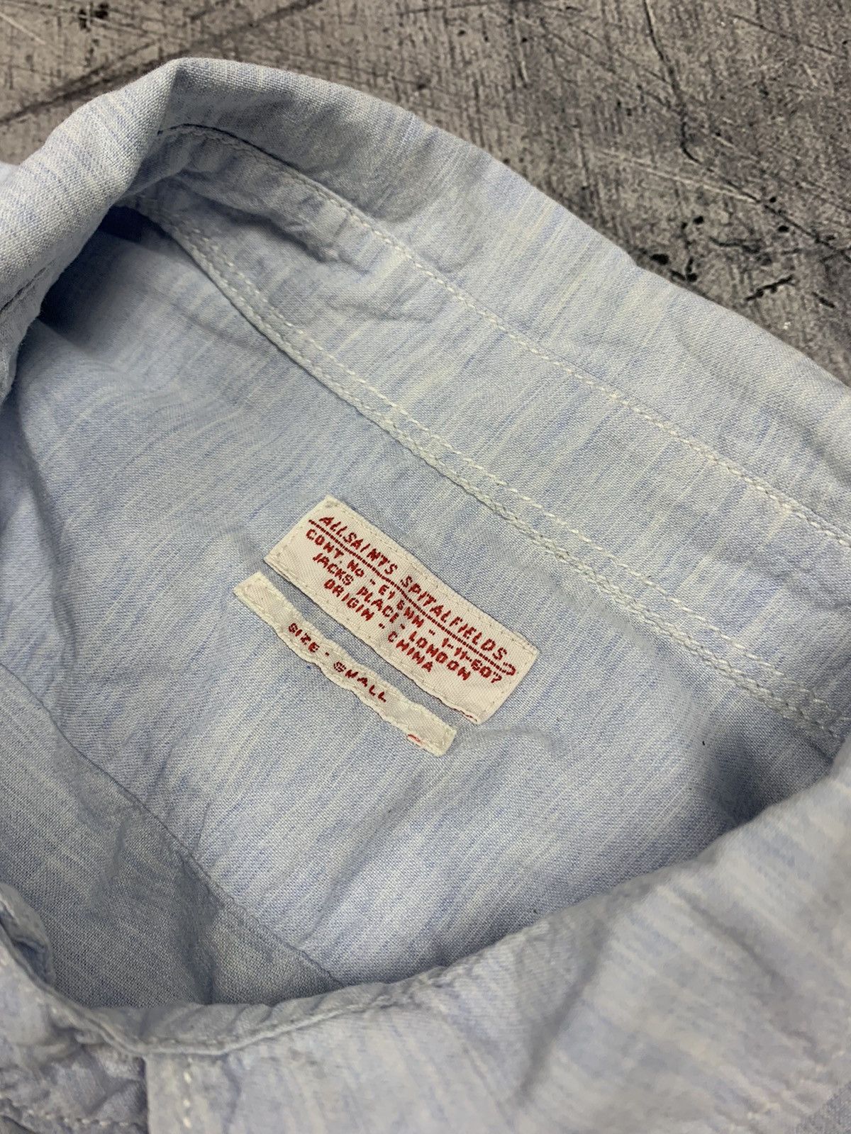 Allsaints Designer Allsaints Stapleton L/SVL Shirt Buttons-Up Blue Size US S / EU 44-46 / 1 - 7 Thumbnail