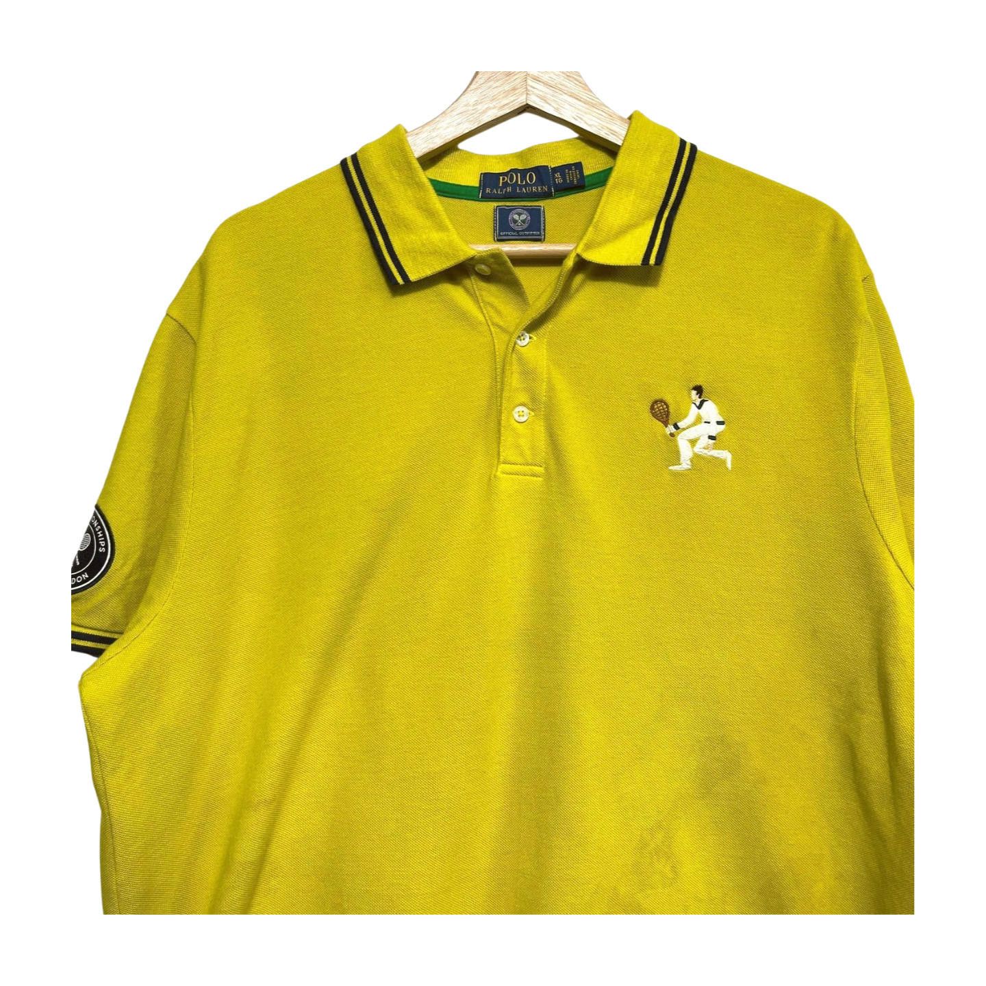 Polo Ralph Lauren Polo Ralph Lauren Wimbledon Collection Yellow Polo XL Tennis Size US XL / EU 56 / 4 - 2 Thumbnail