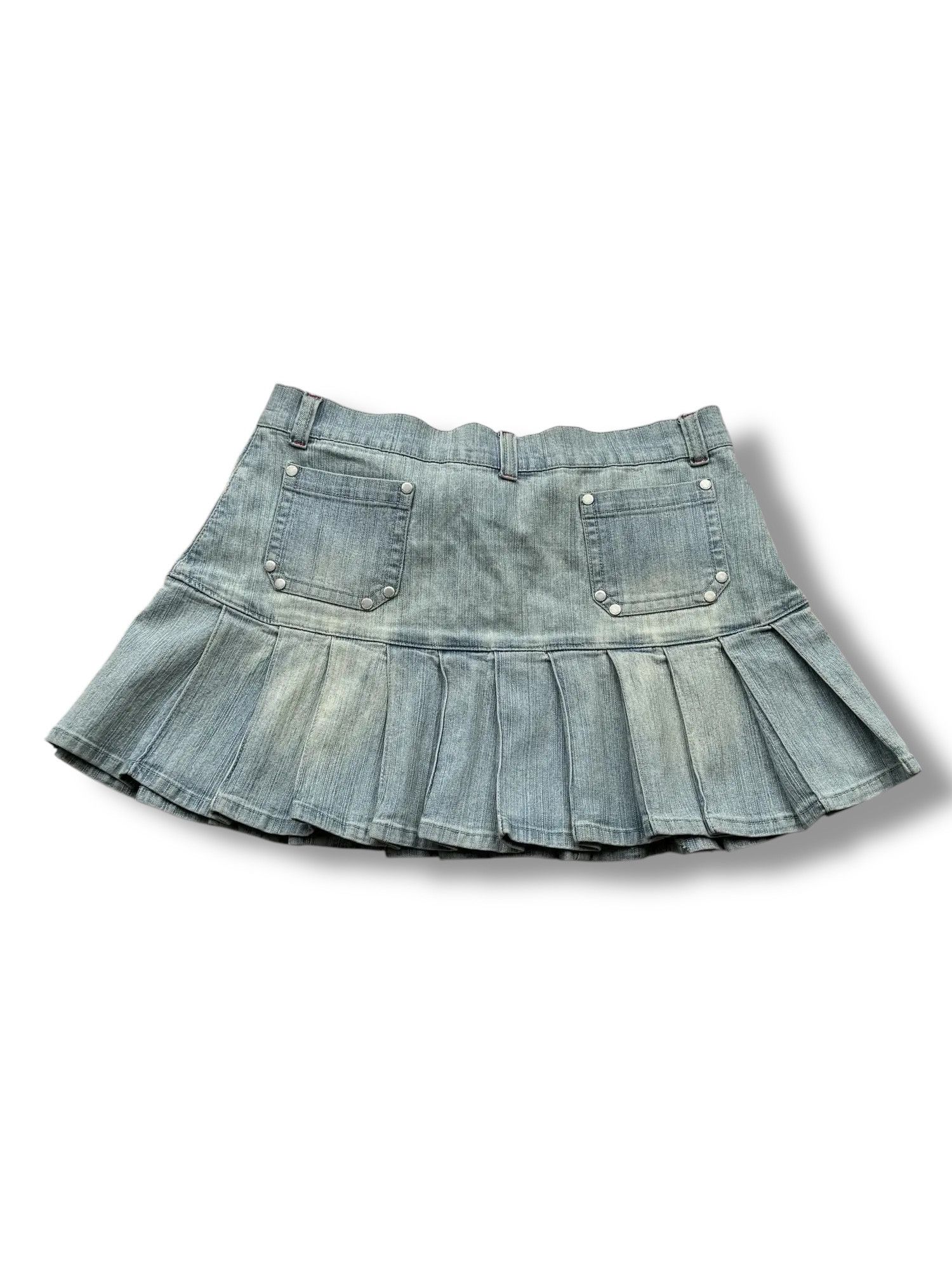 Vintage Mini Flare Skirt From The 90s(V271) Size 30" / US 8 / IT 44 - 2 Thumbnail