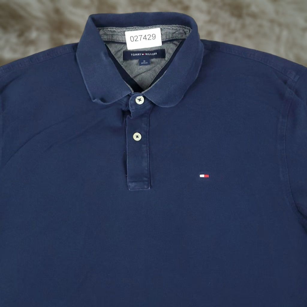 Tommy Hilfiger Tommy Hilfiger Polo Shirt Mens Medium Blue Casual Short Sleeve Activewear Size US M / EU 48-50 / 2 - 1 Thumbnail