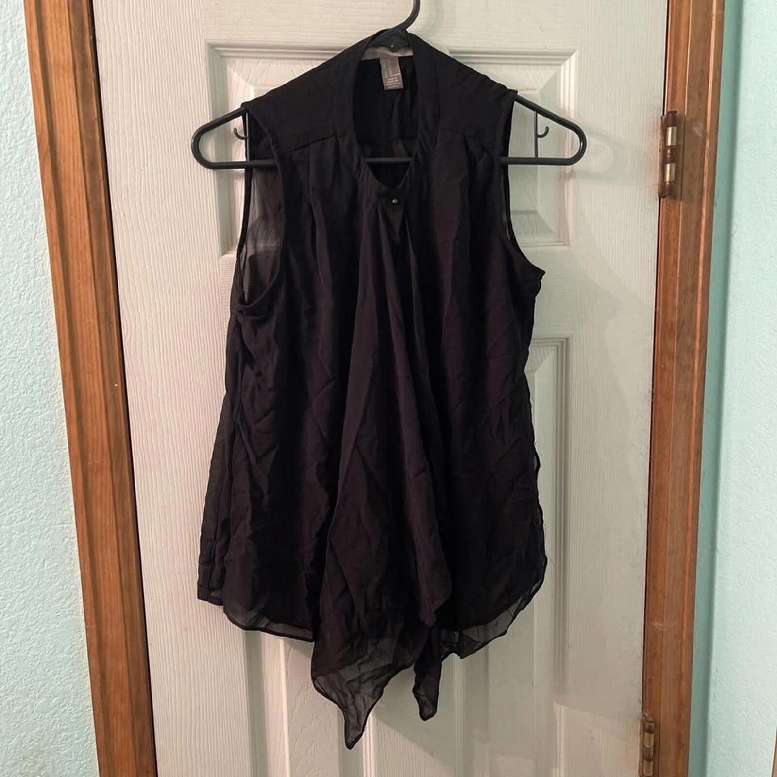 Other Forever 21 Sheer Black Sleeveless Blouse Size XS / US 0-2 / IT 36-38 - 6 Thumbnail