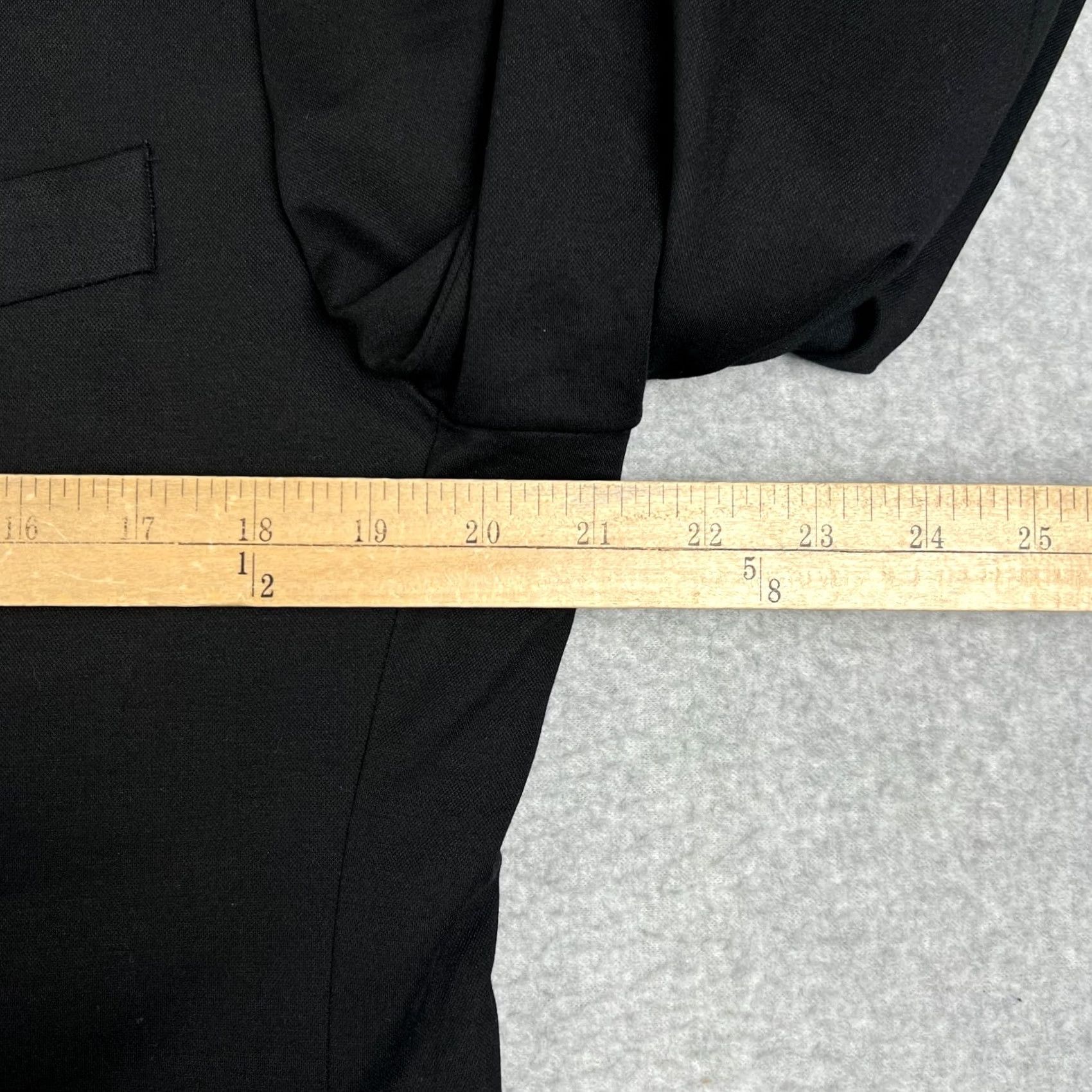 Vintage State & Liberty Blazer Sport Coat Stretch Performance Men 42R Black Surgeon Cuff Blazer Size 42R - 7 Thumbnail