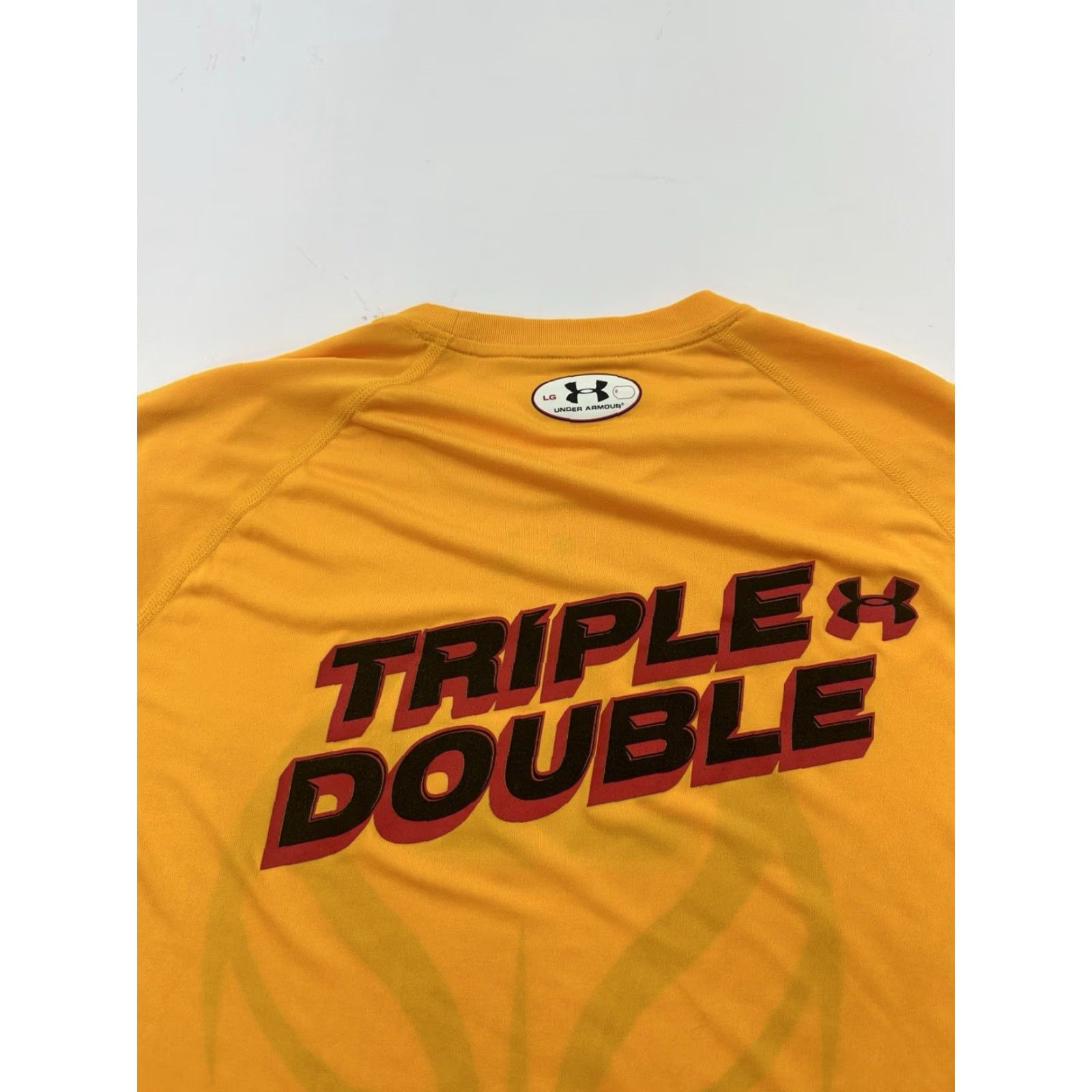 Under Armour Under Armour Shirt Mens L Yellow Triple Double Basketball Crew Neck Short Sleeve Graphic Print Size US L / EU 52-54 / 3 - 5 Thumbnail
