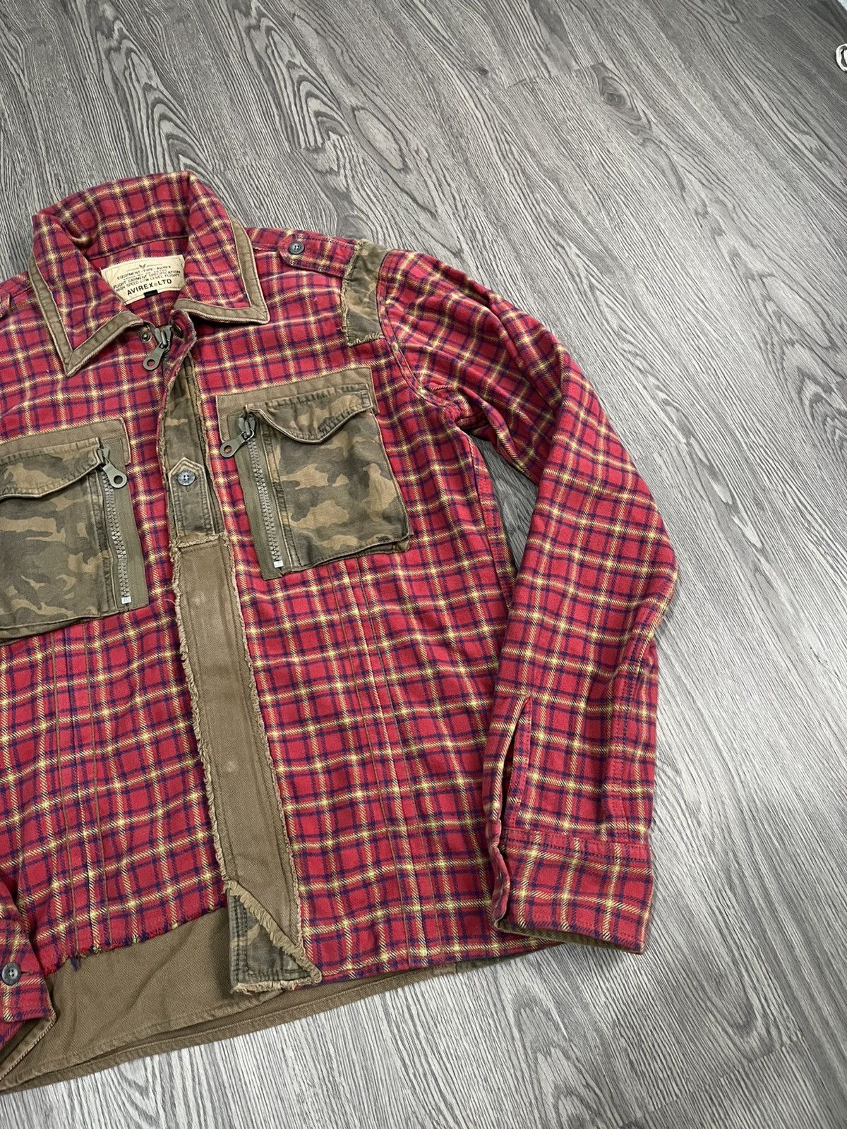 Avirex ⚡️RARE⚡️Vtg Avirex militery flanel jacket Size US L / EU 52-54 / 3 - 4 Thumbnail