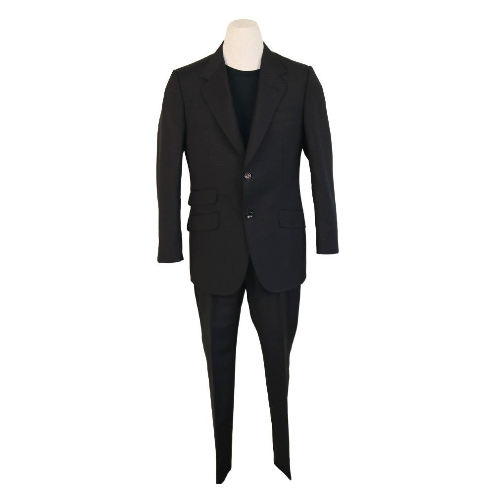 Gucci Gucci Black Jeweled Cobra Embroidered Mohair-Wool Suit Set Size 48R - 3 Thumbnail