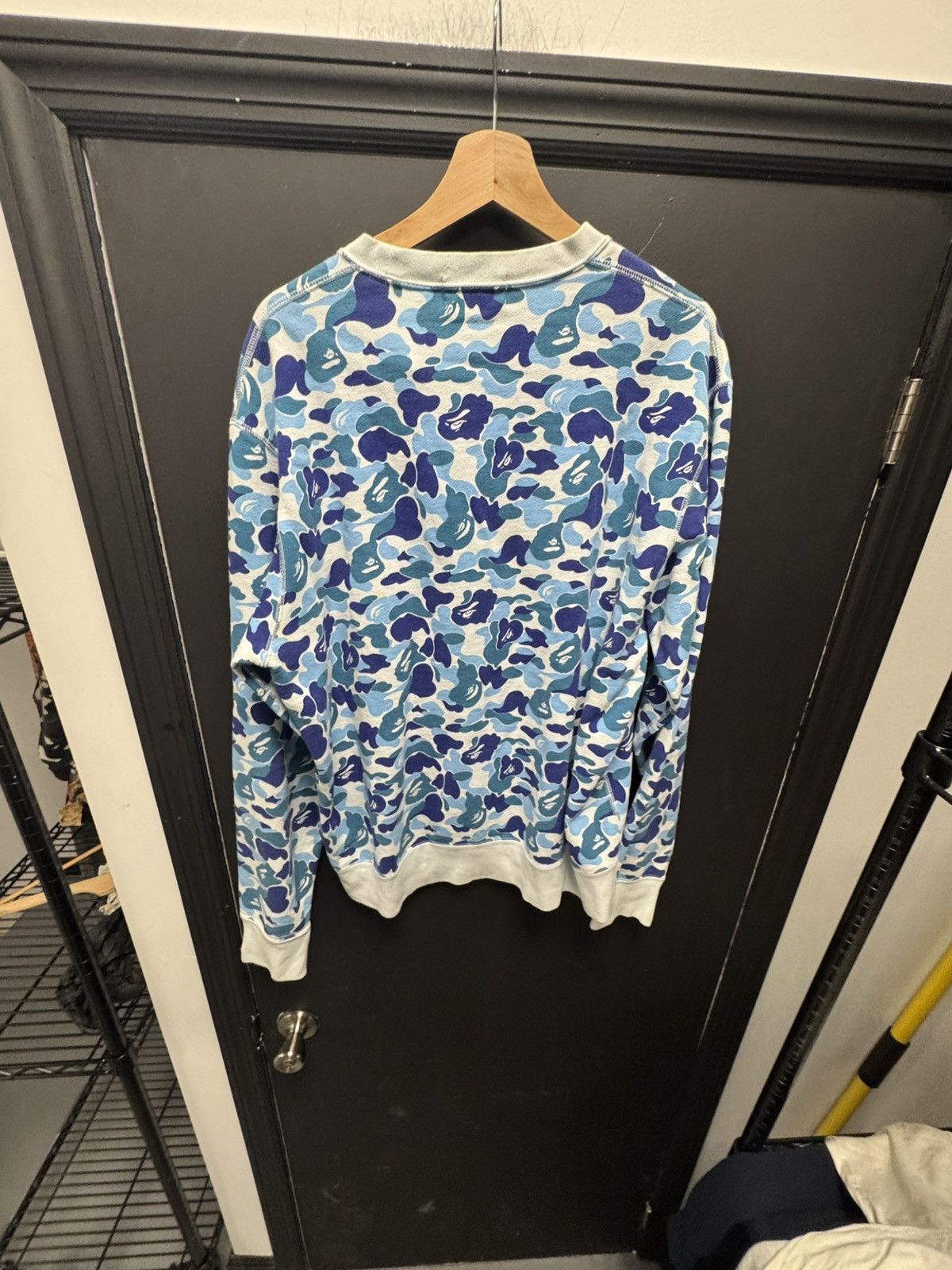 Bape BAPE ABC Camo College Wide Crewneck Blue Size US XL / EU 56 / 4 - 2 Thumbnail