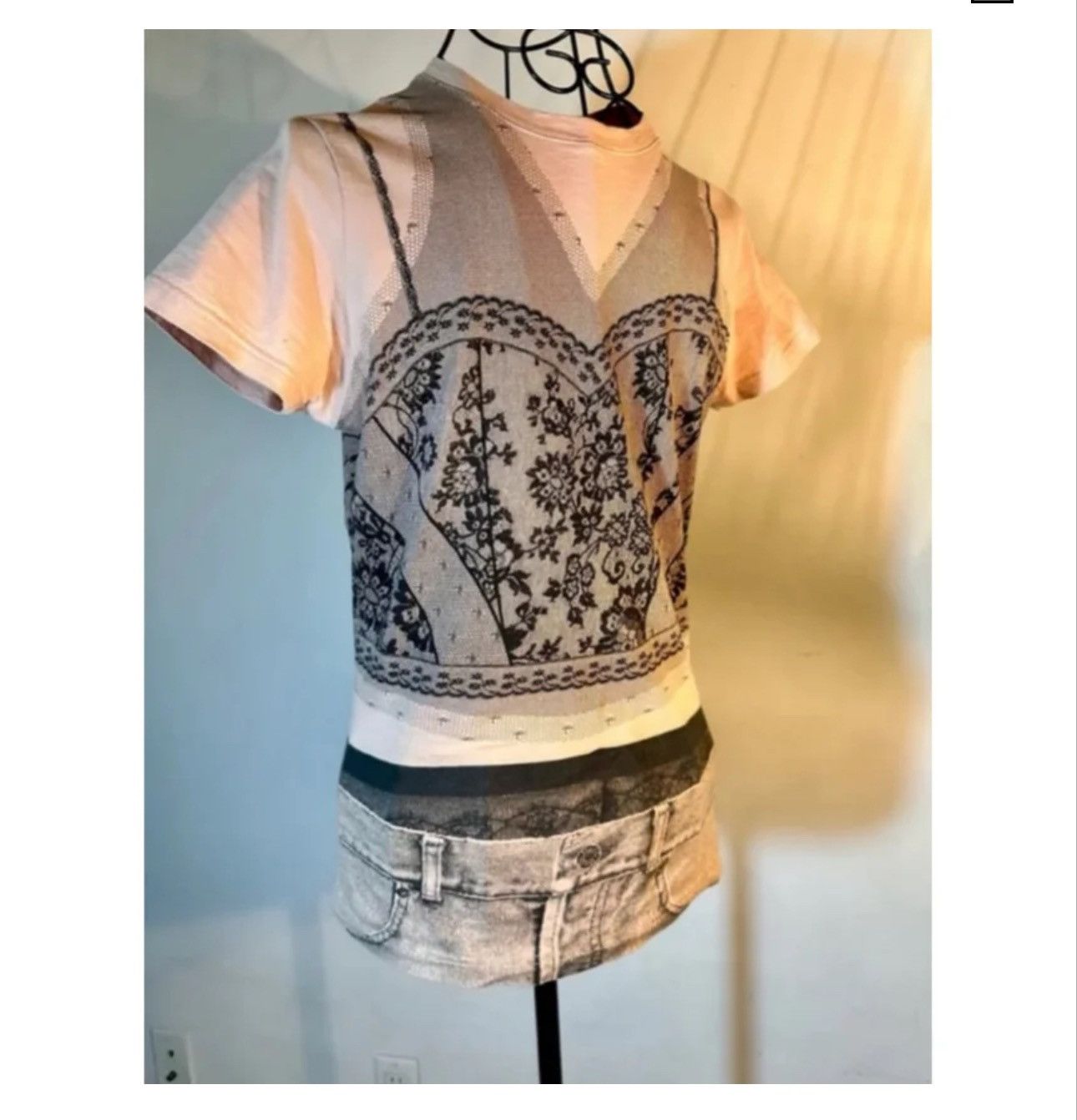 Dior Dior tromp l’oleil top from SS06 by John Galliano. Size M / US 6-8 / IT 42-44 - 8 Thumbnail