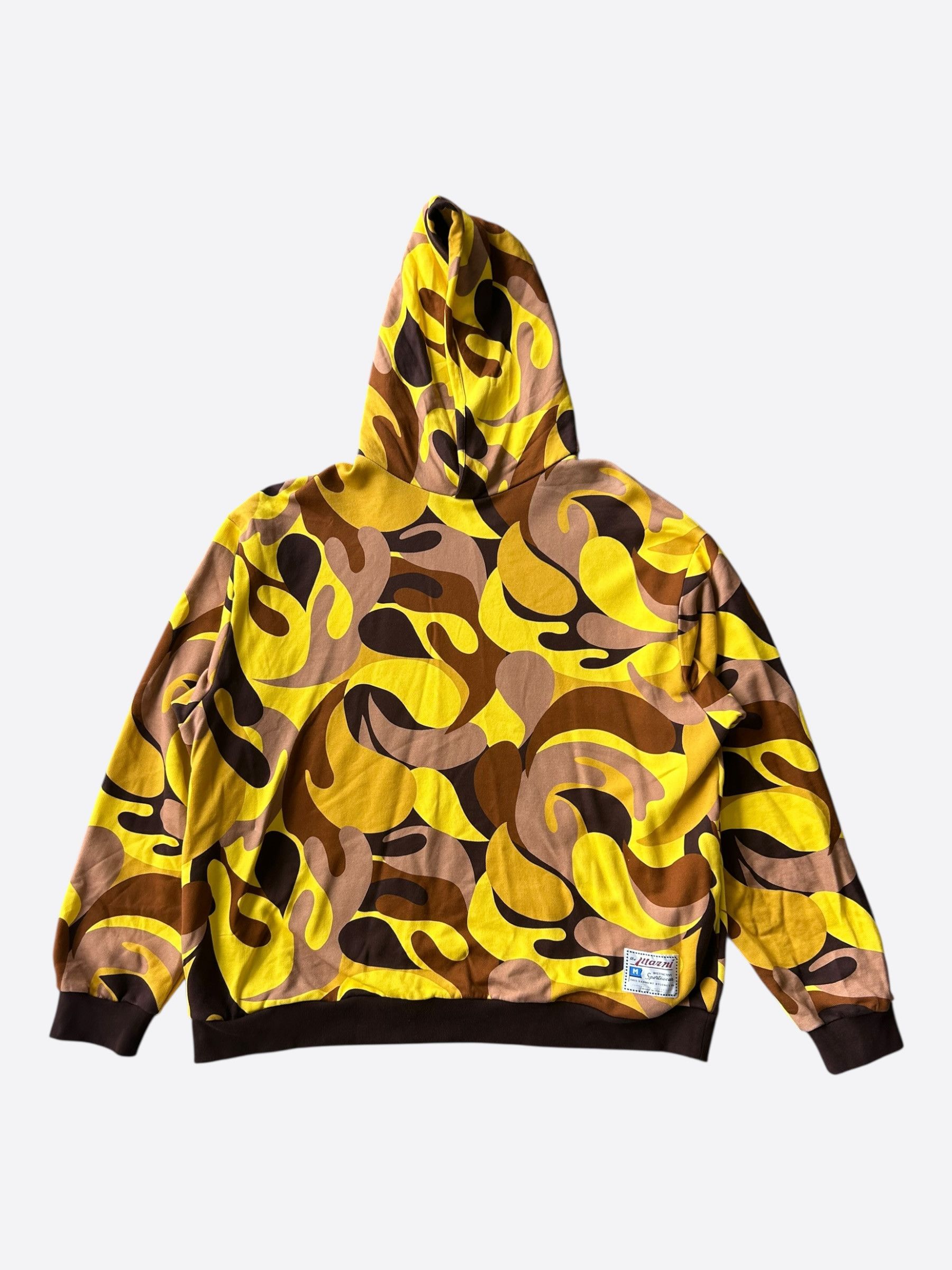 Marni Marni Yellow Abstract Camouflage Print Hoodie Size US XXL / EU 58 / 5 - 1 Thumbnail